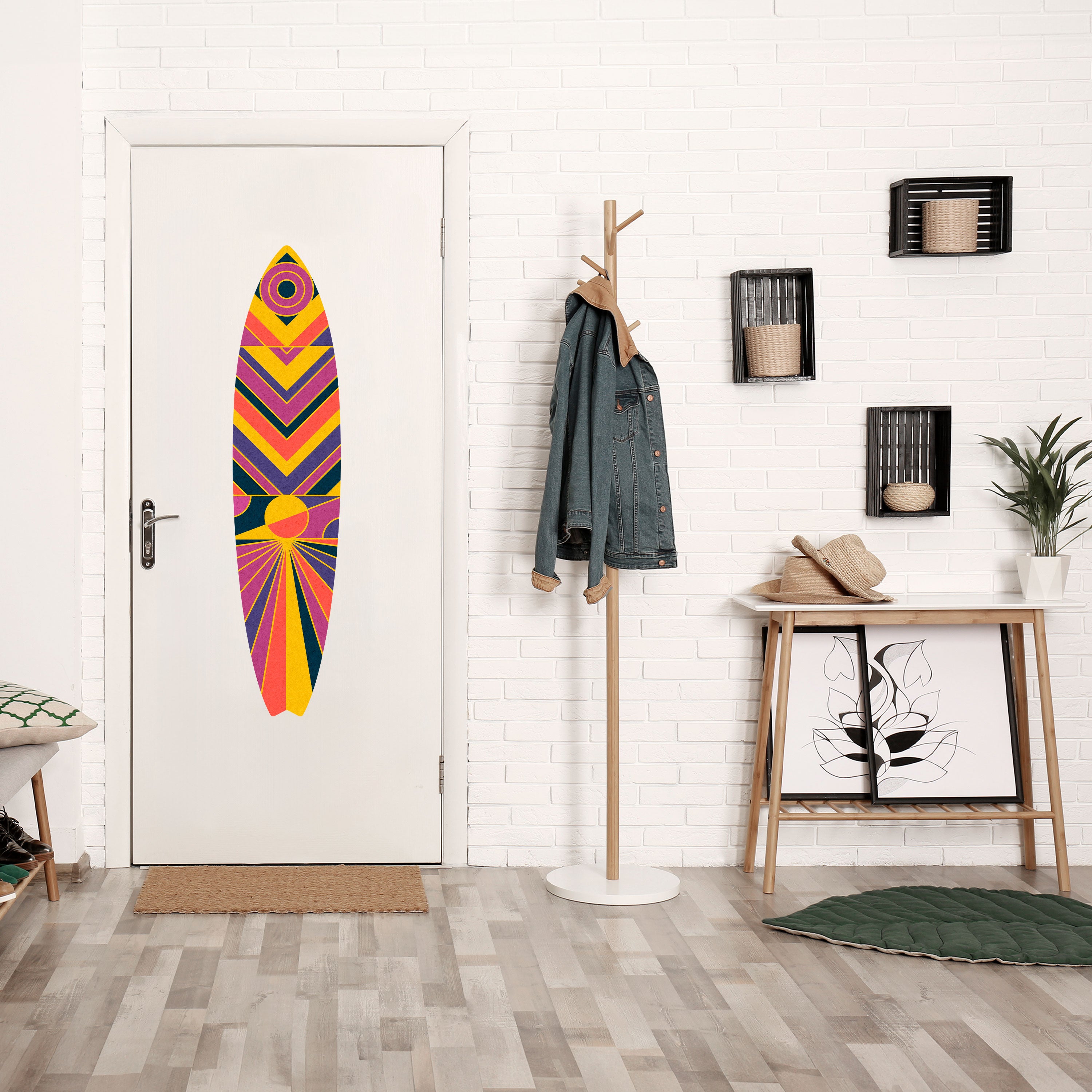 ECHO PATTERNS Naklejka - deska surfingowa