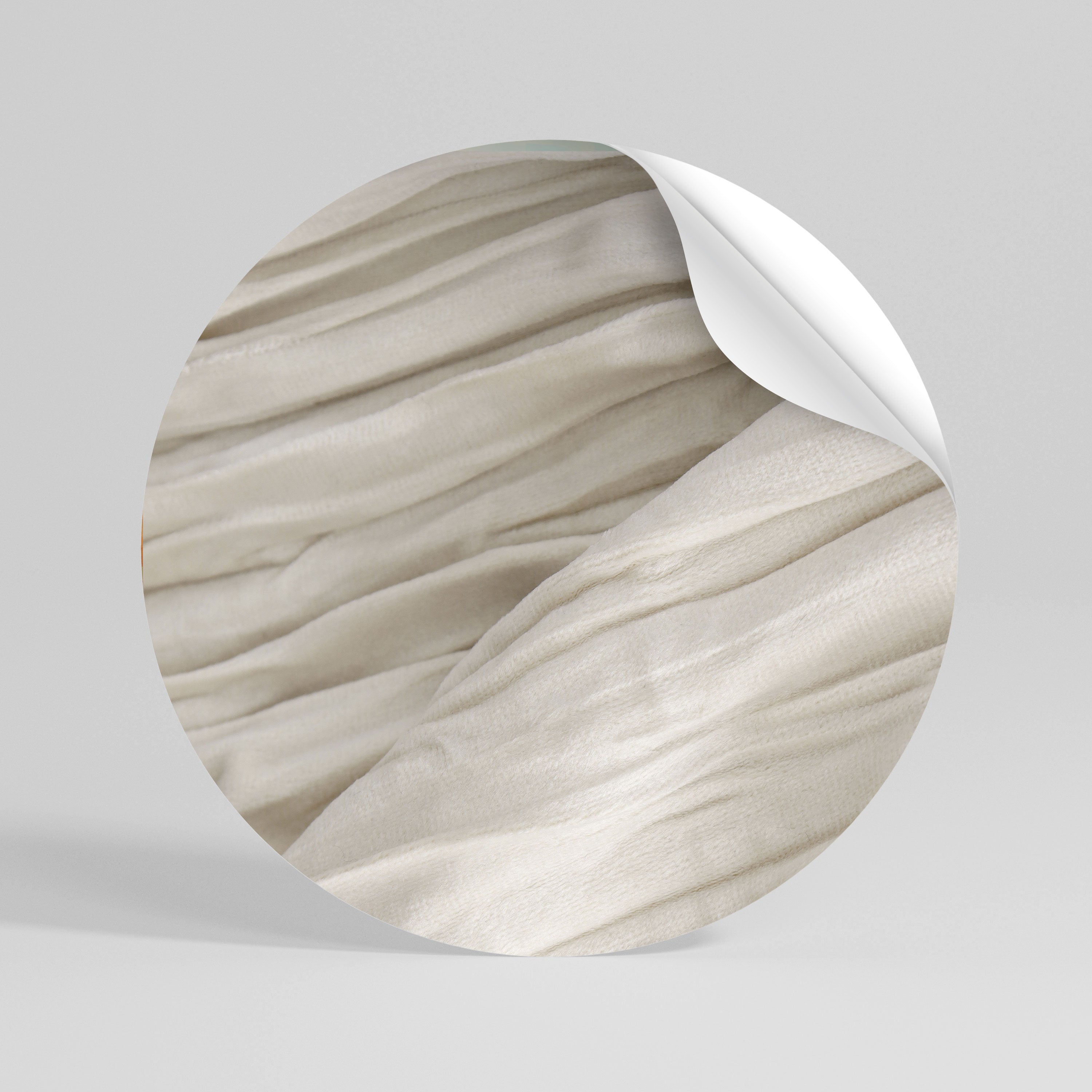 SERENE FOLDS Naklejka - okrągła