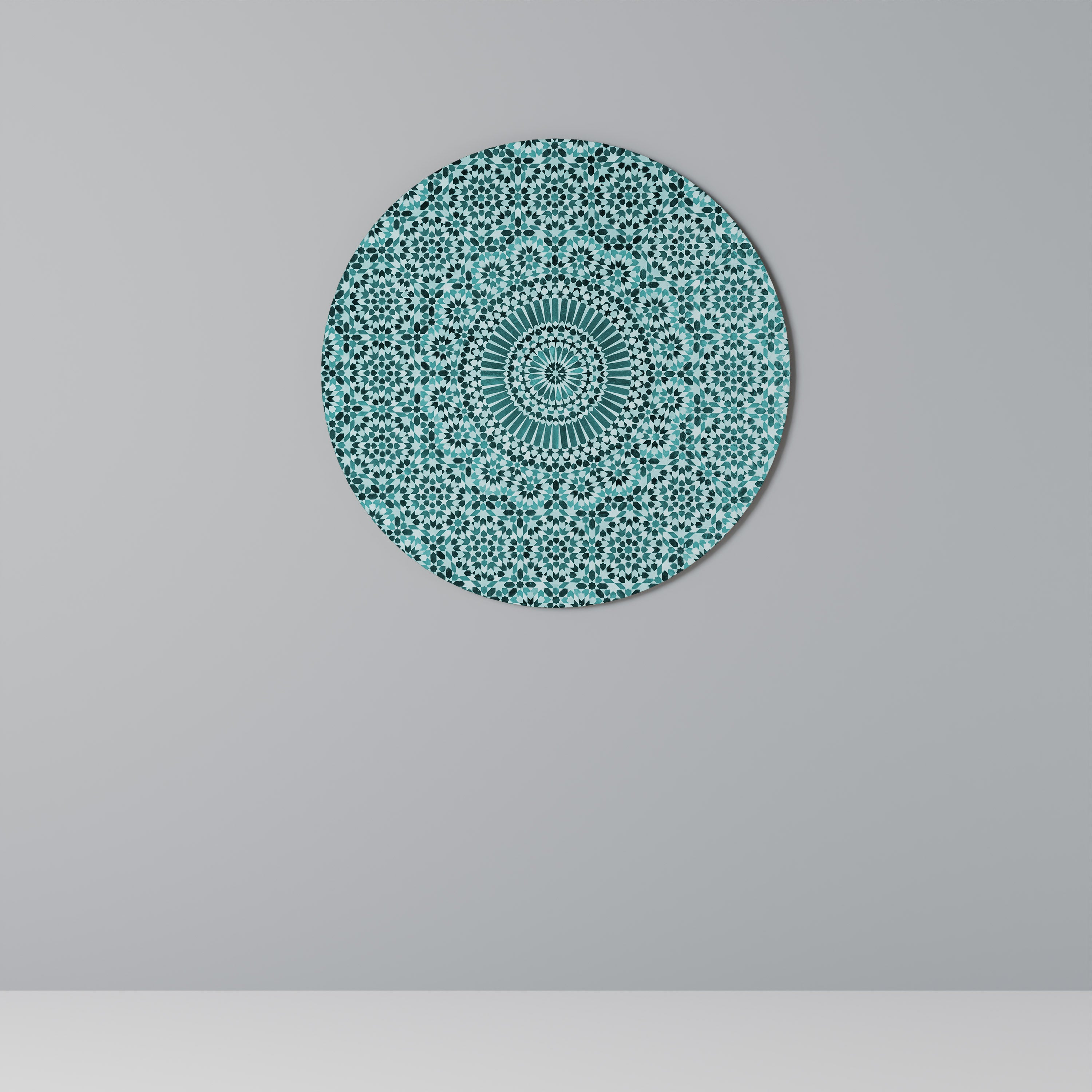 MOROCCAN TURQUOISE Obraz okrągły