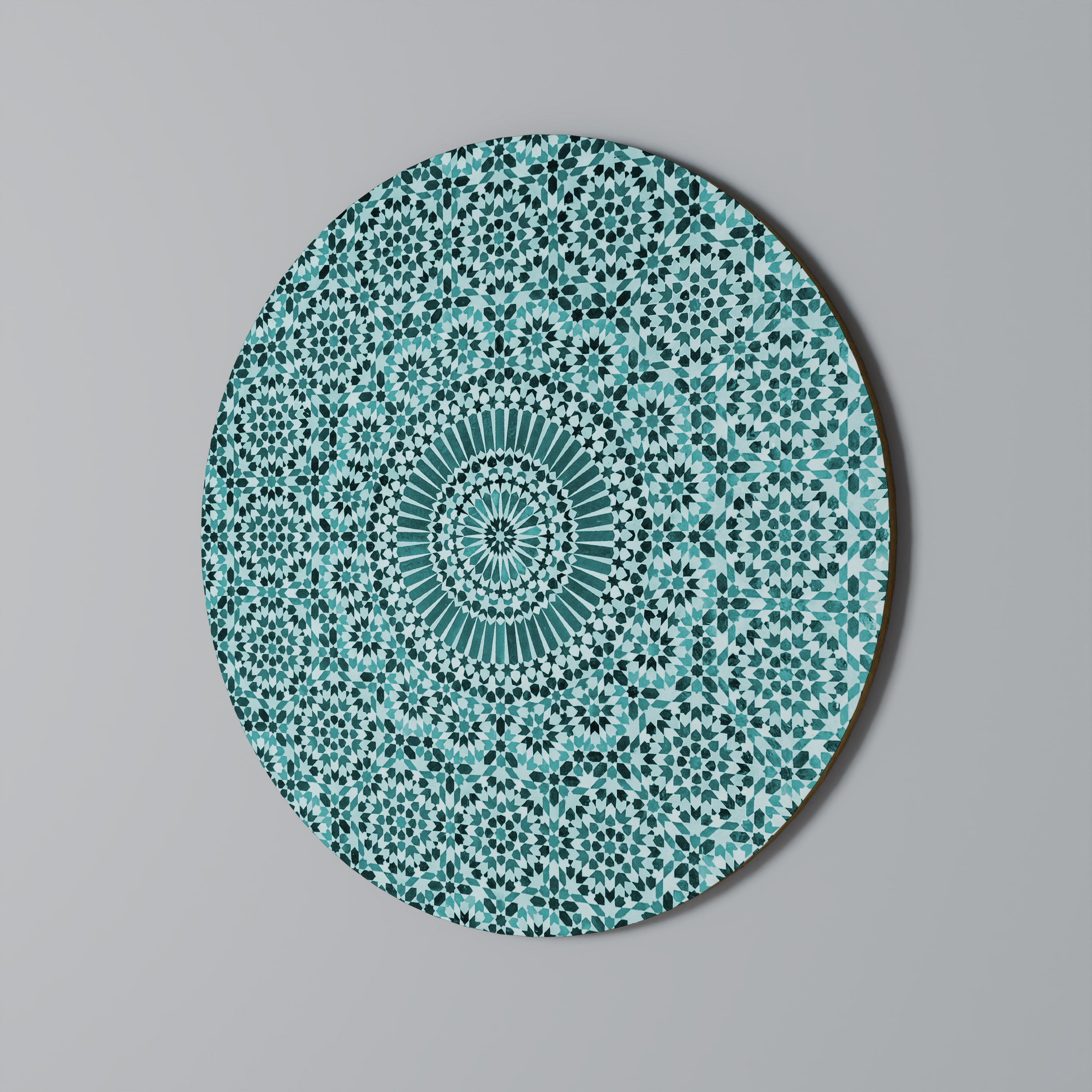MOROCCAN TURQUOISE Obraz okrągły