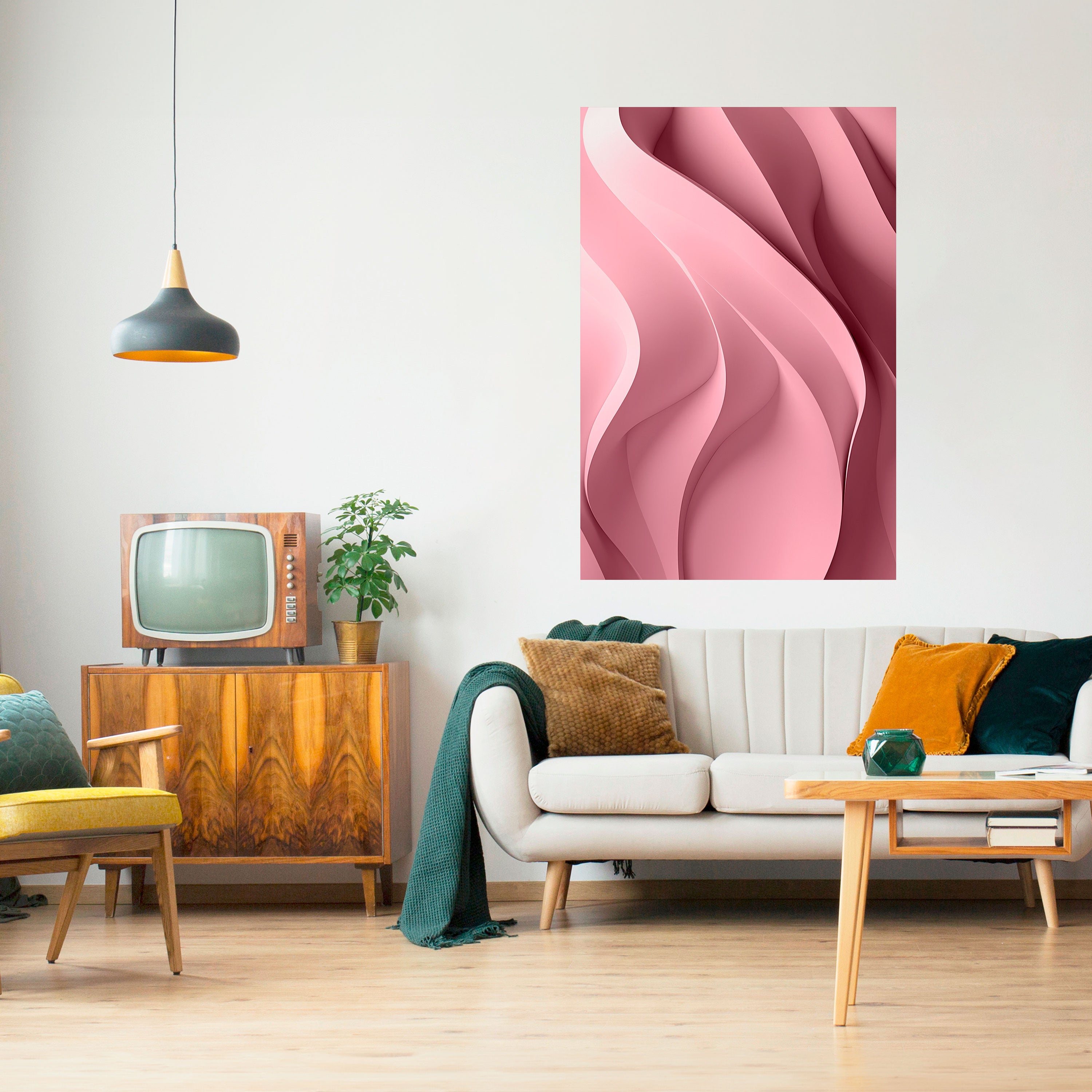 THINKING PINK Naklejka/Plakat pionowy
