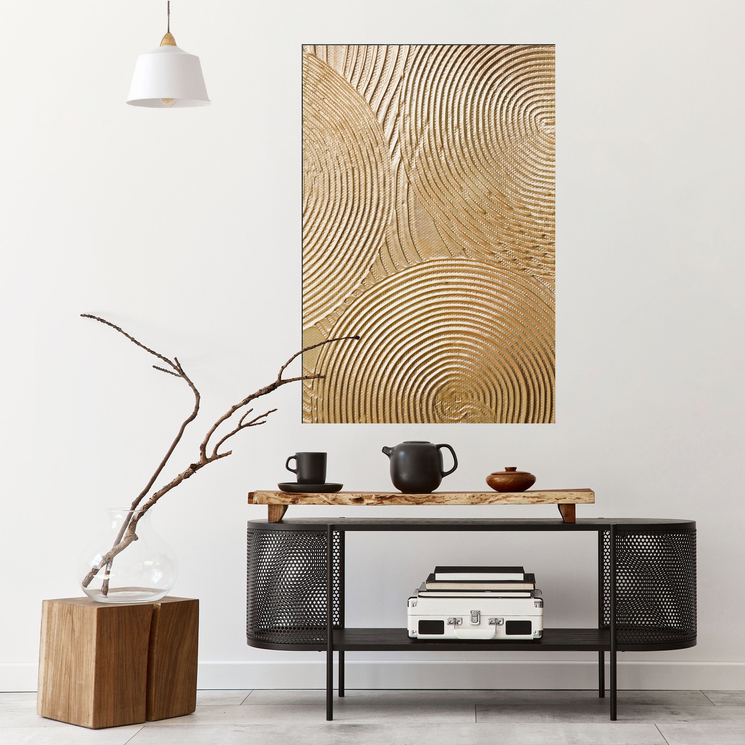 GOLDEN WAVES UNFOLD Naklejka/Plakat pionowy