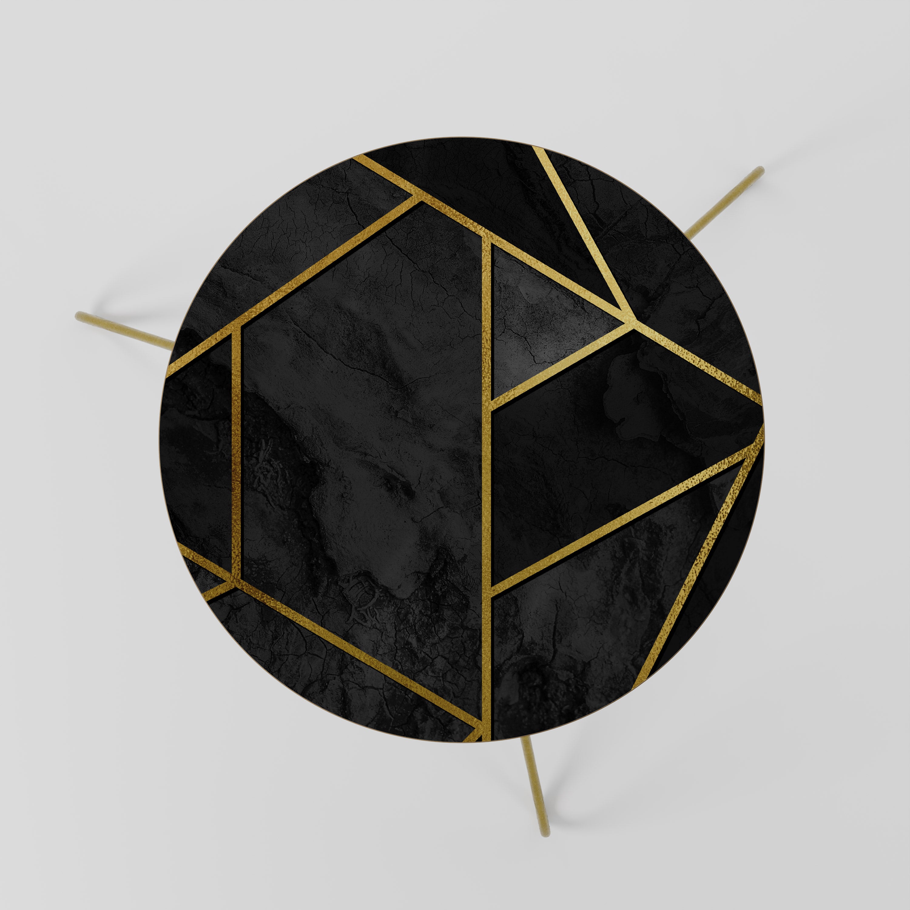 GLINTING GEOMETRIC DREAMS Stolik kawowy mały