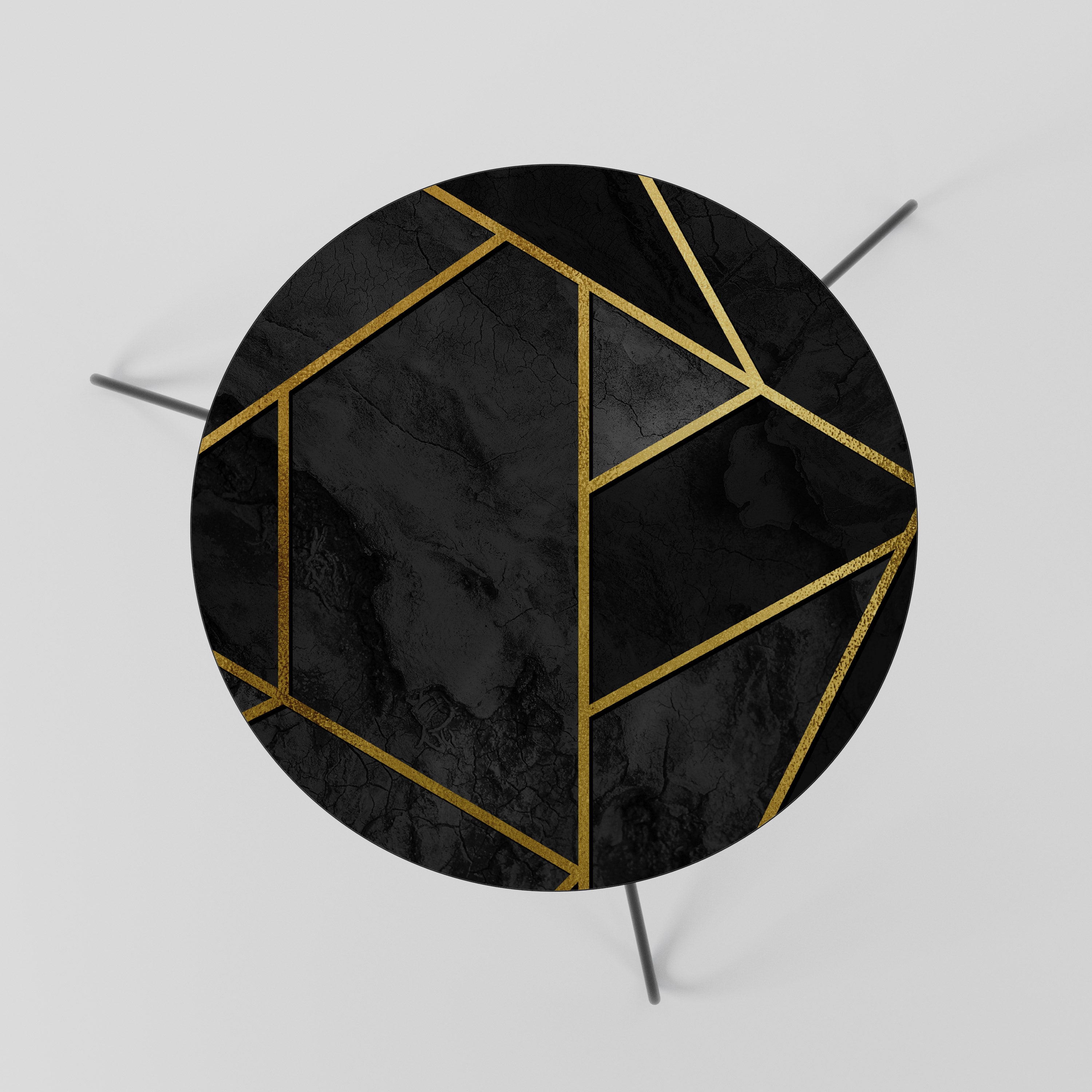 GLINTING GEOMETRIC DREAMS Stolik kawowy mały