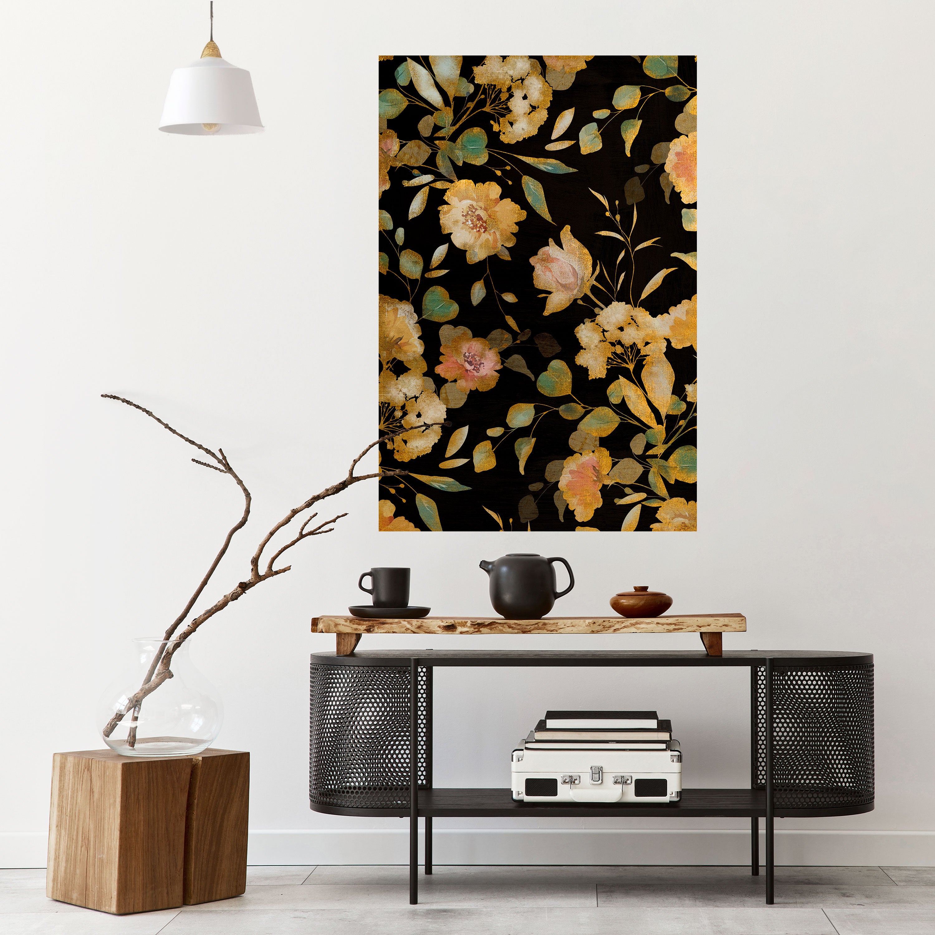 MODEST FLORAL Naklejka/Plakat pionowy