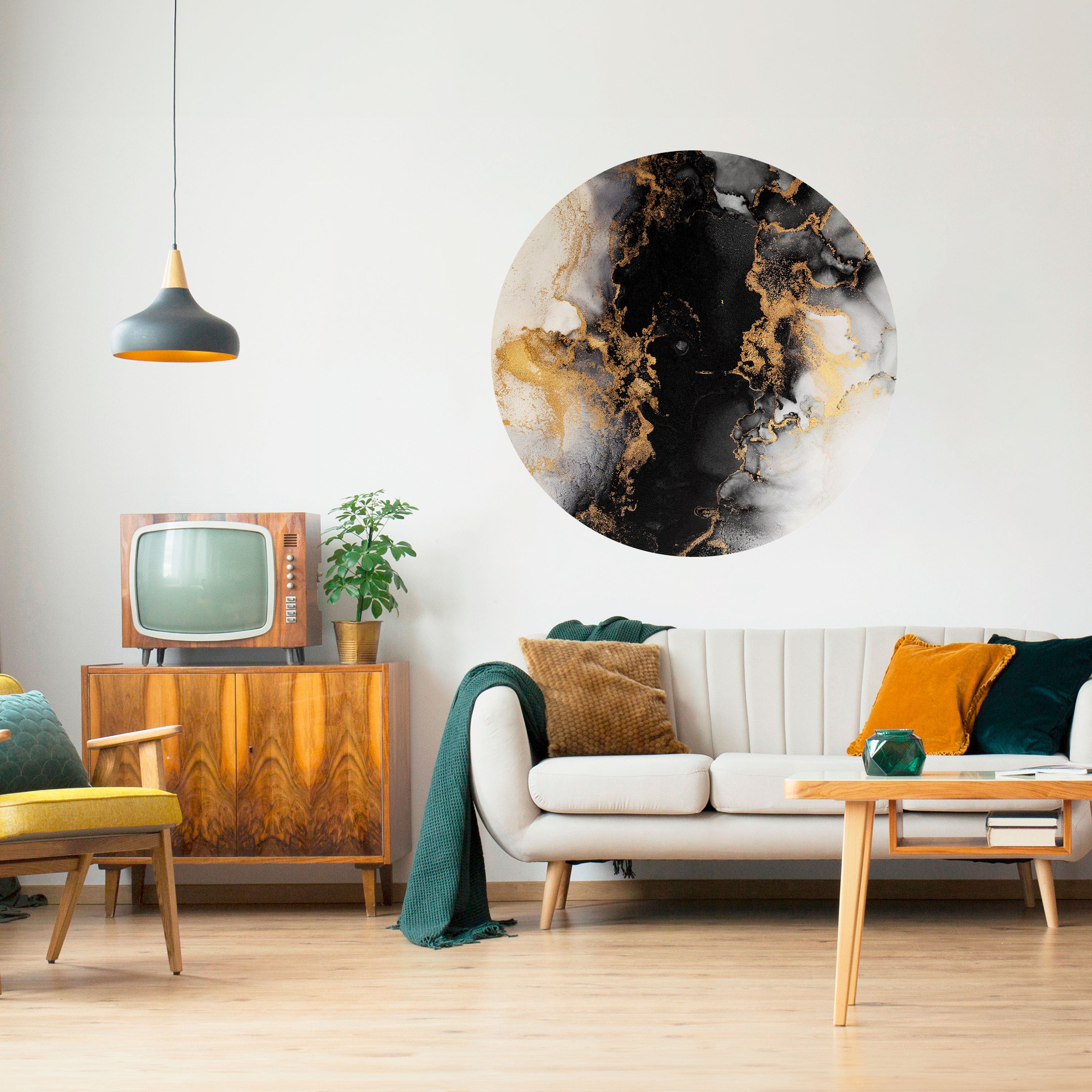 MARBLE OF TOMMORROW Naklejka okrągła