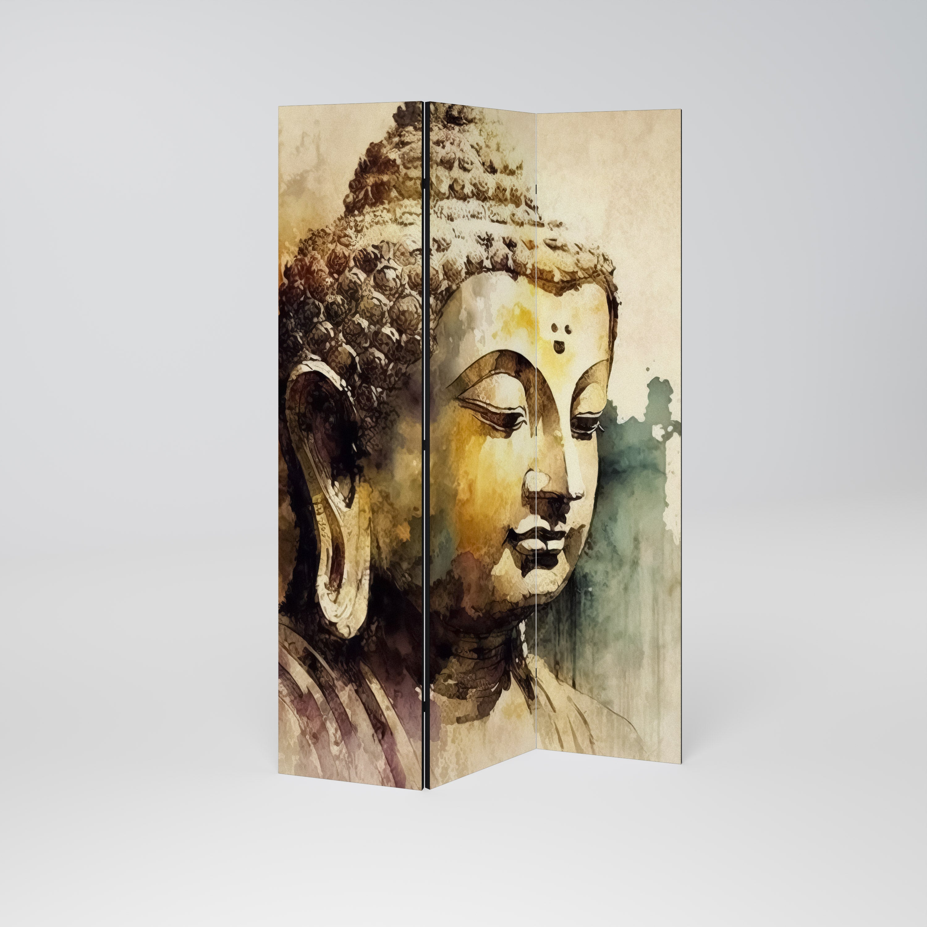 TRANQUIL BUDDHA WHISPERS Dekoracyjny parawan 3-skrzydłowy