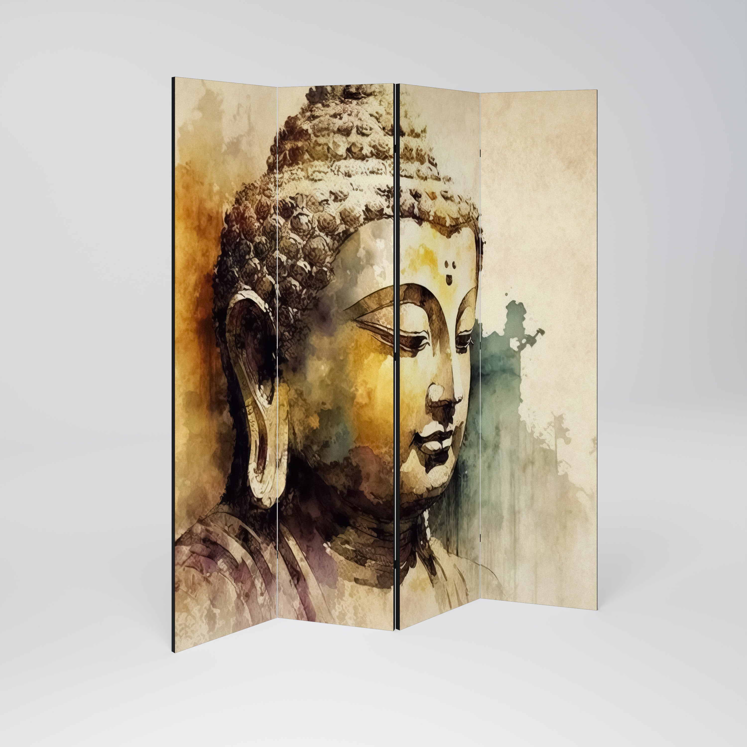 TRANQUIL BUDDHA WHISPERS Dekoracyjny parawan 4-skrzydłowy