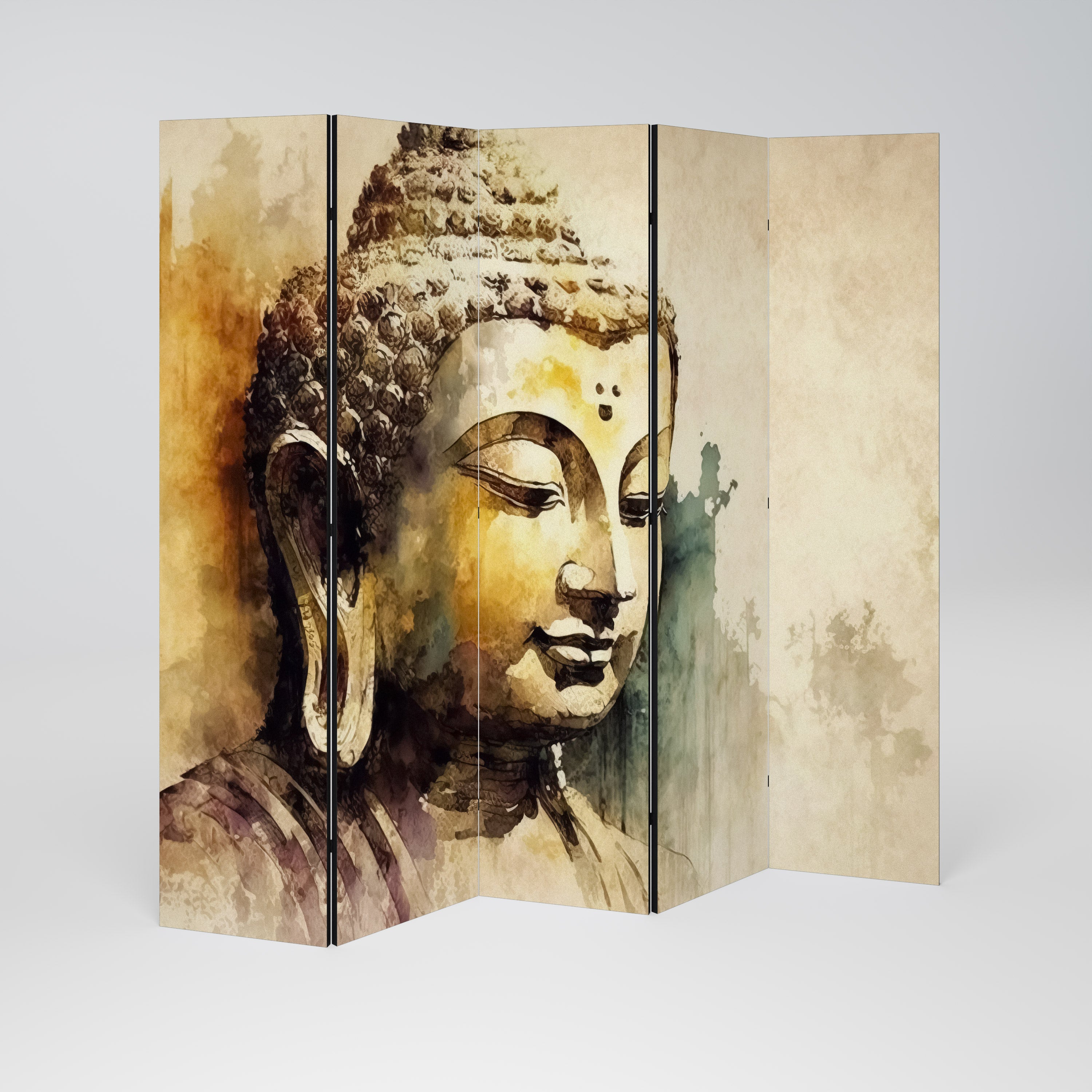 TRANQUIL BUDDHA WHISPERS Dekoracyjny parawan 5-skrzydłowy
