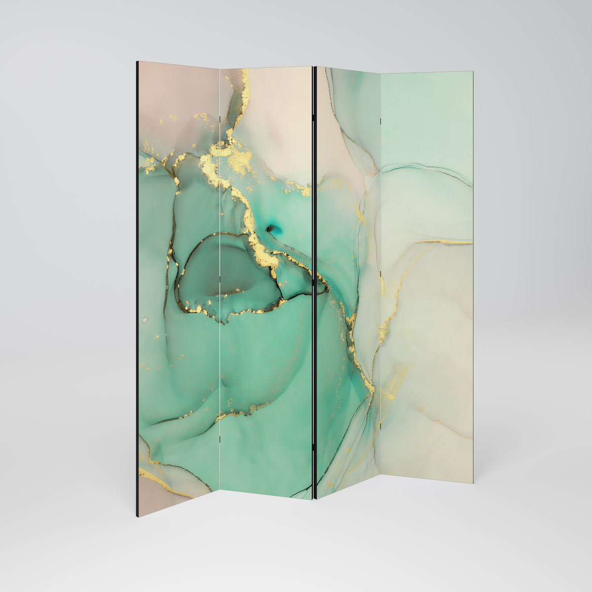 MARBLEIZED MYSTIQUE Dekoracyjny parawan 4-skrzydłowy