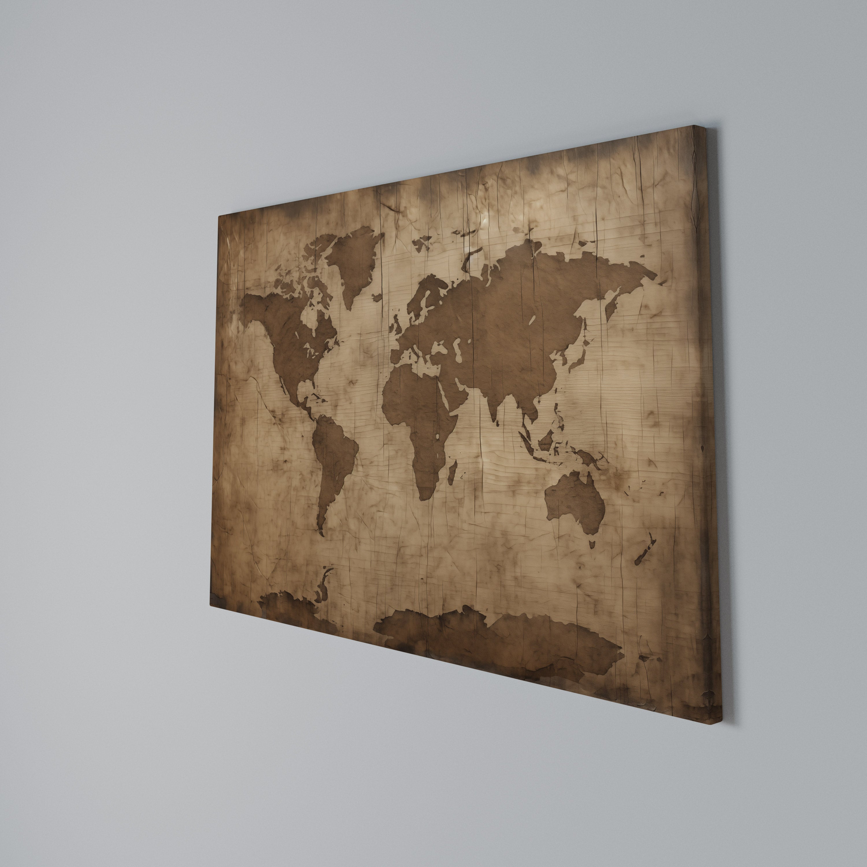 AGED WORLD MAP Poziomy obraz na płótnie