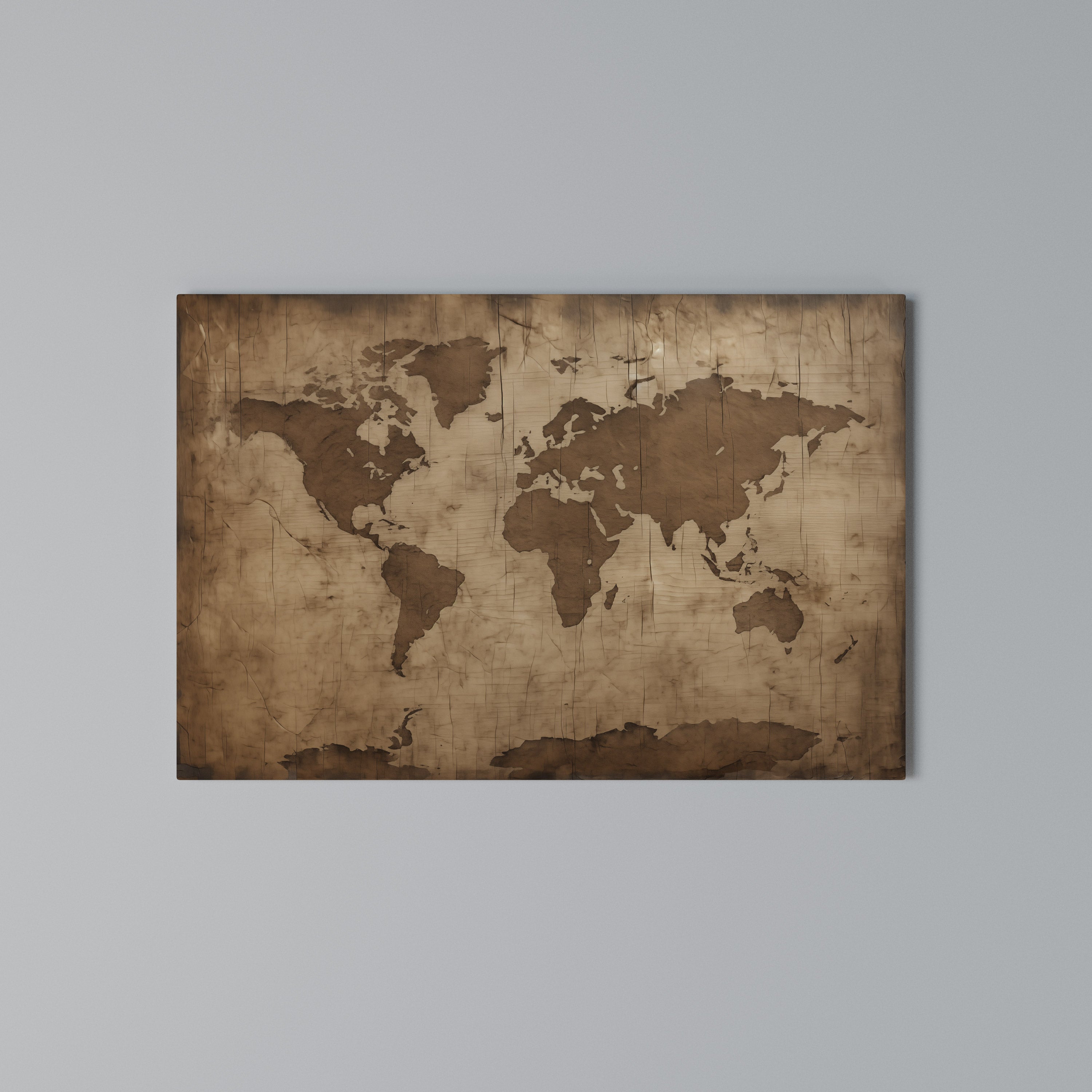 AGED WORLD MAP Poziomy obraz na płótnie