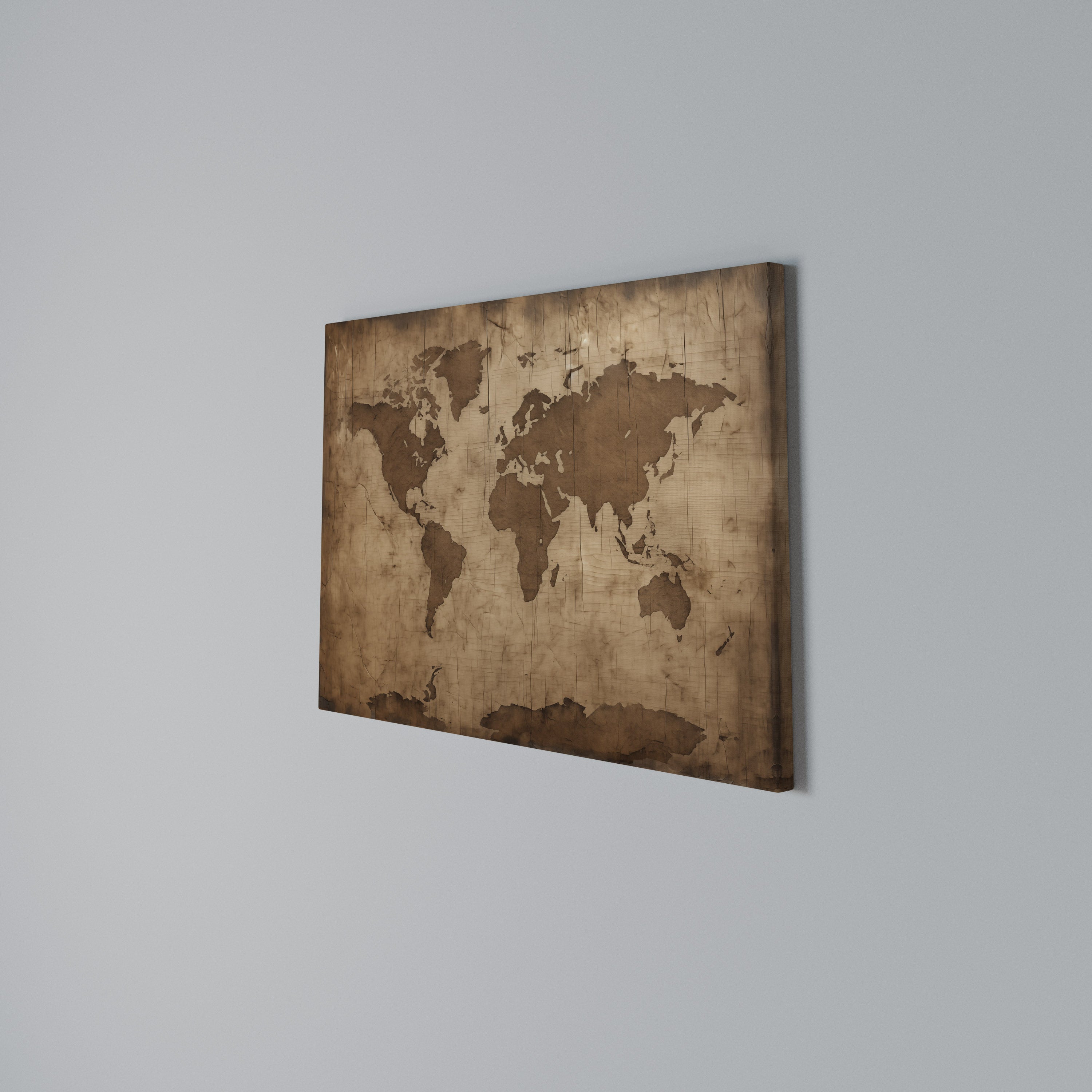 AGED WORLD MAP Poziomy obraz na płótnie