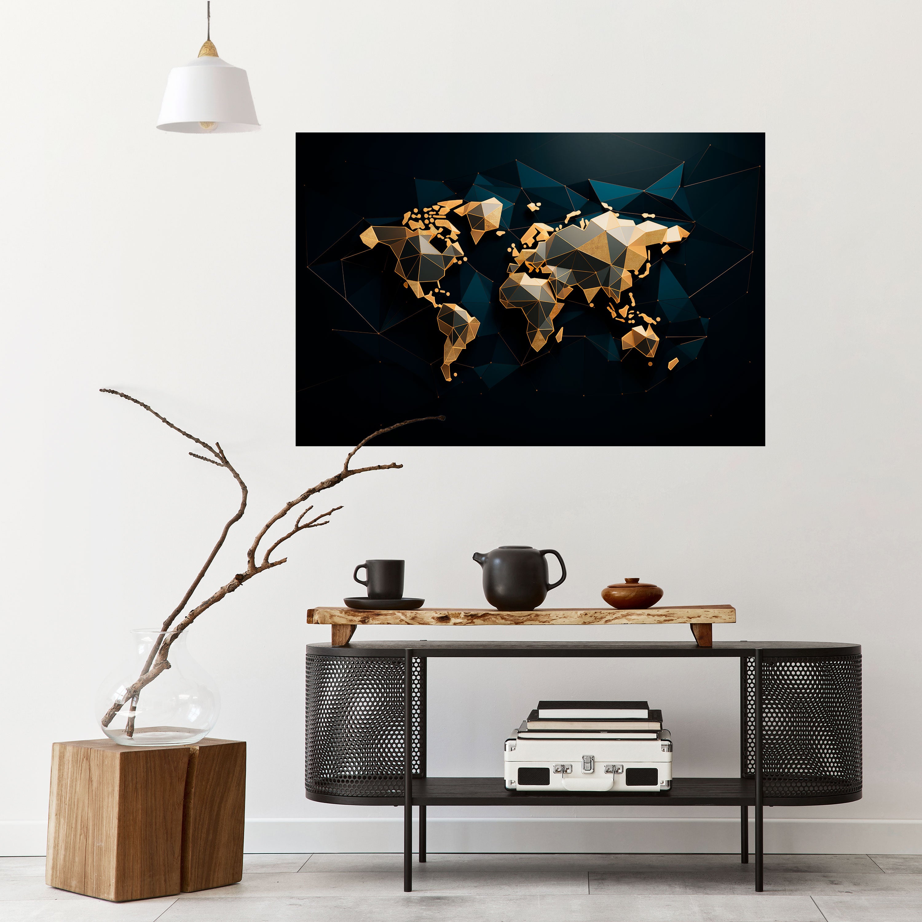 SHIMMERING WORLD SYMMETRY Naklejka/Plakat poziomy
