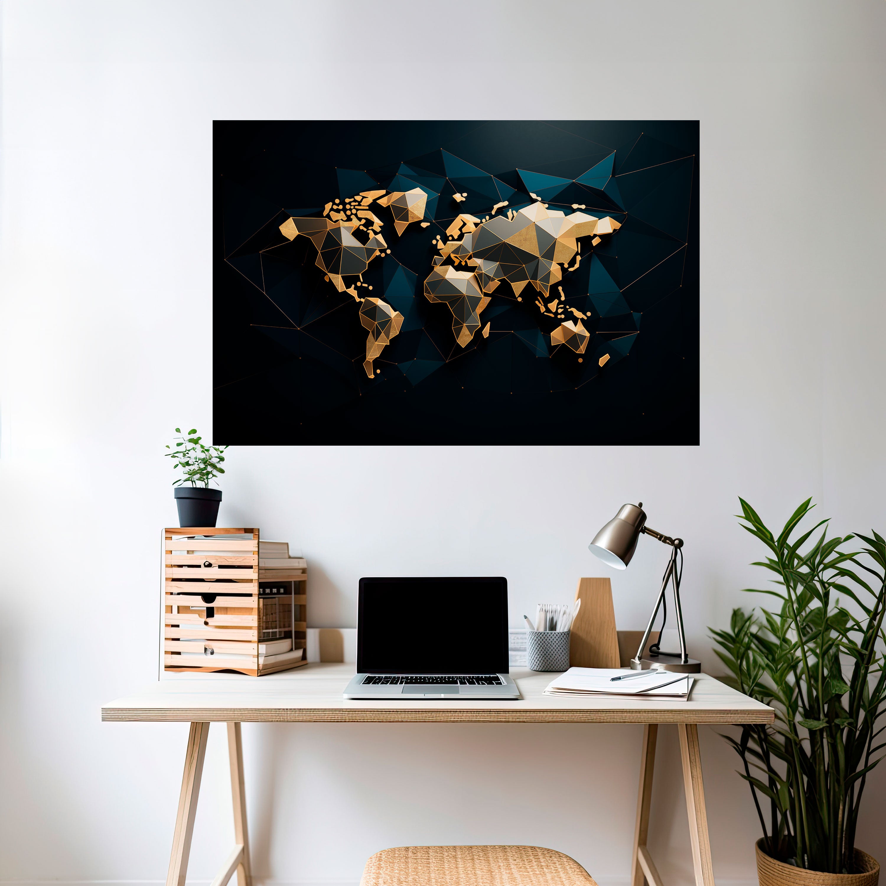SHIMMERING WORLD SYMMETRY Naklejka/Plakat poziomy