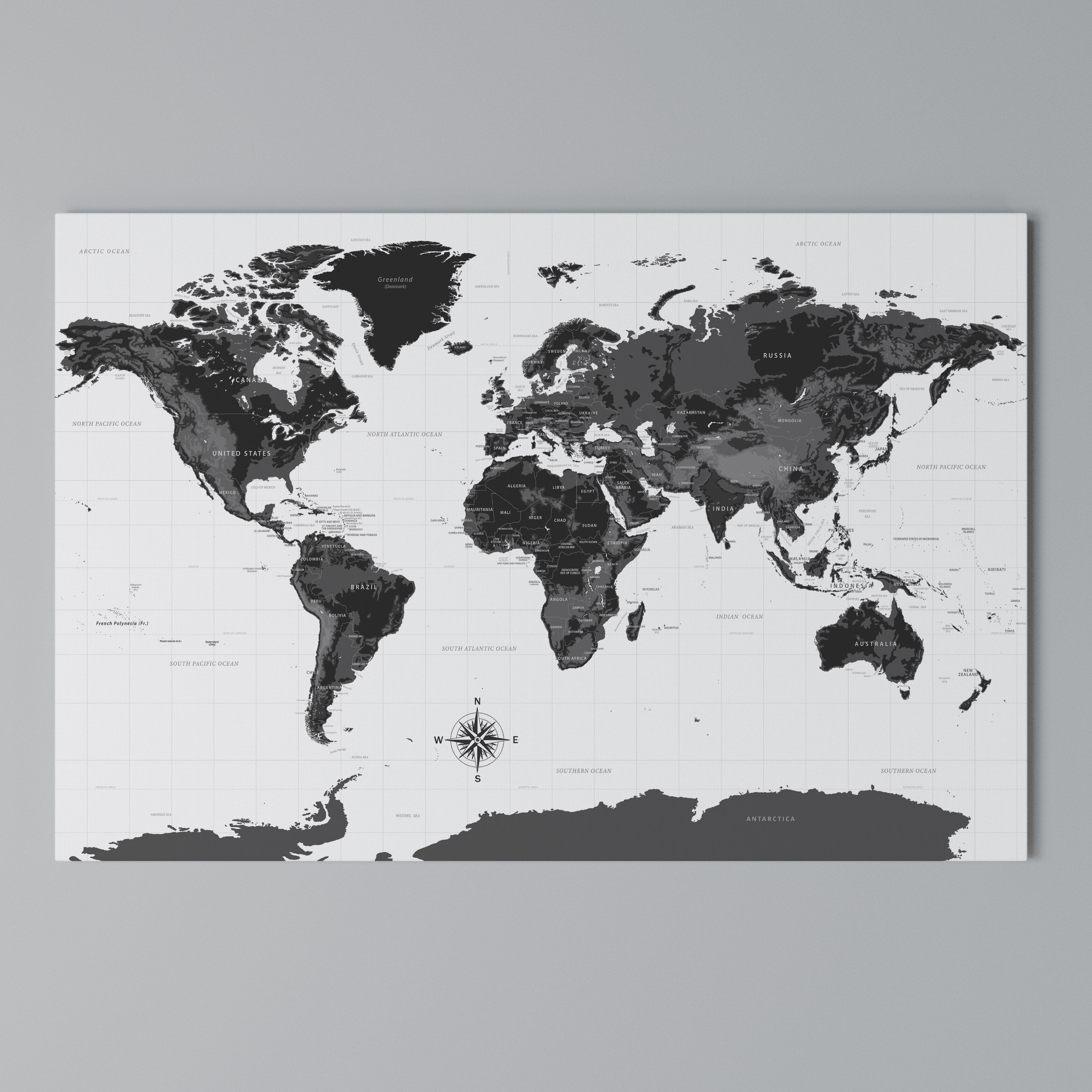 GLOBAL SHADOWS Poziomy obraz na płótnie