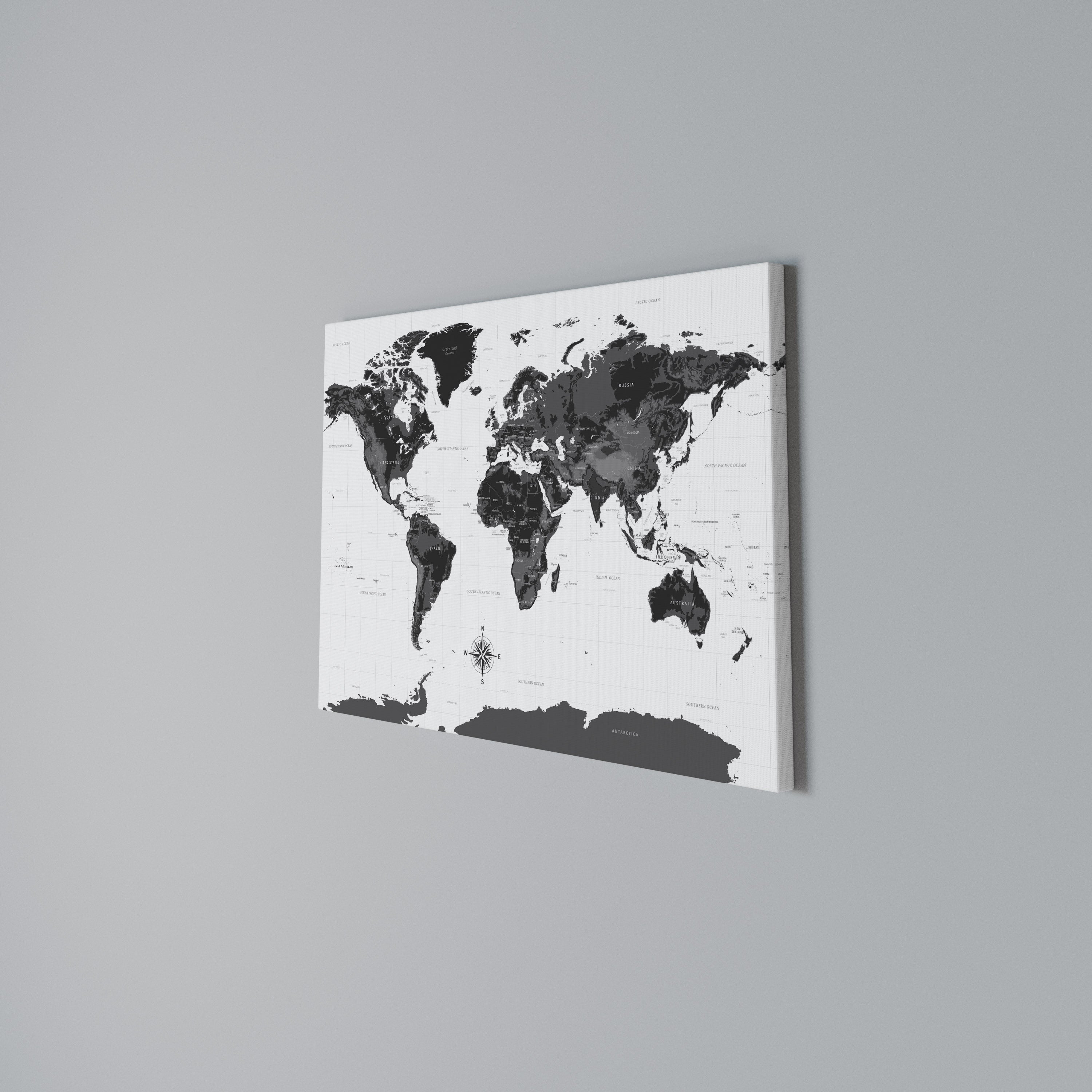 GLOBAL SHADOWS Poziomy obraz na płótnie