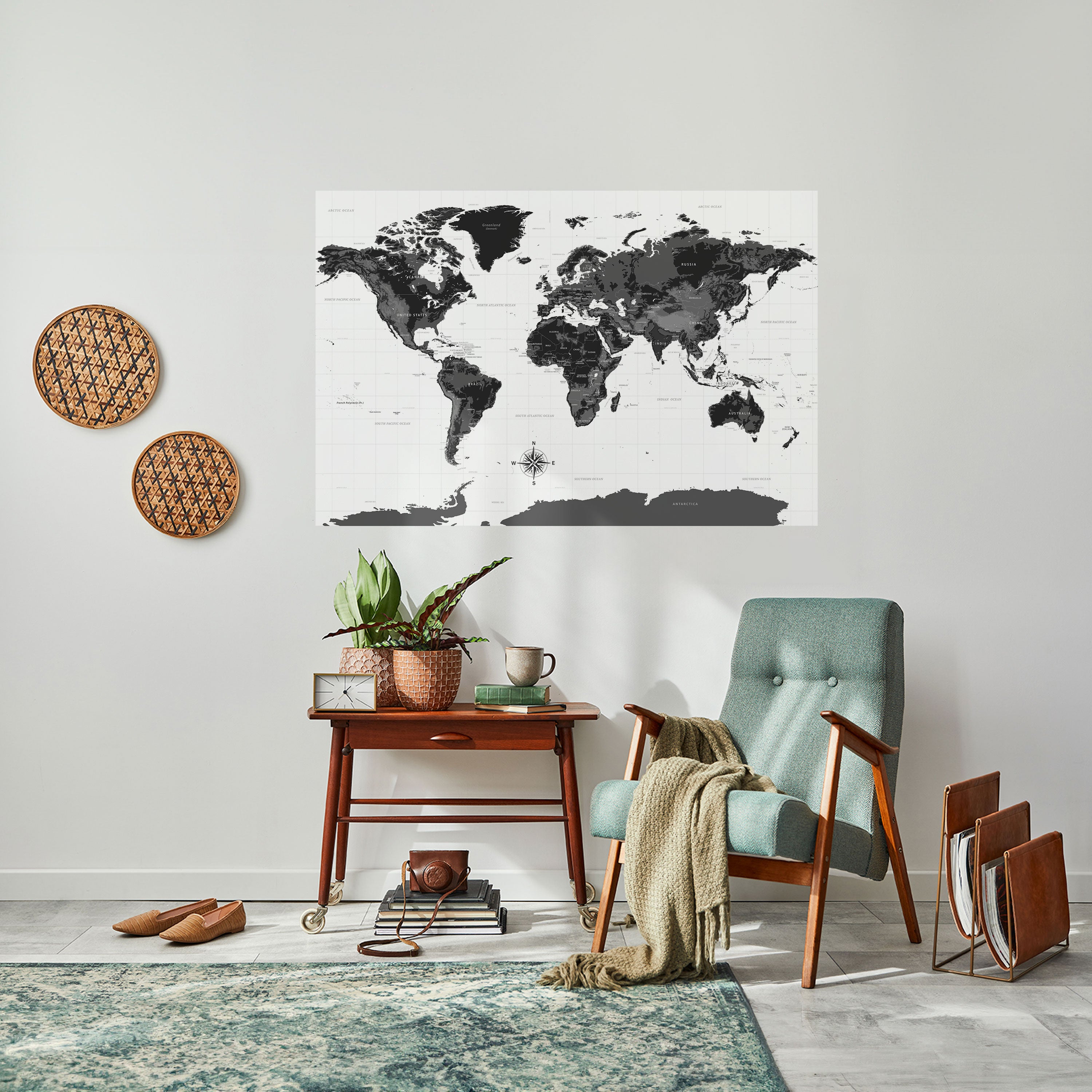 GLOBAL SHADOWS Naklejka/Plakat poziomy
