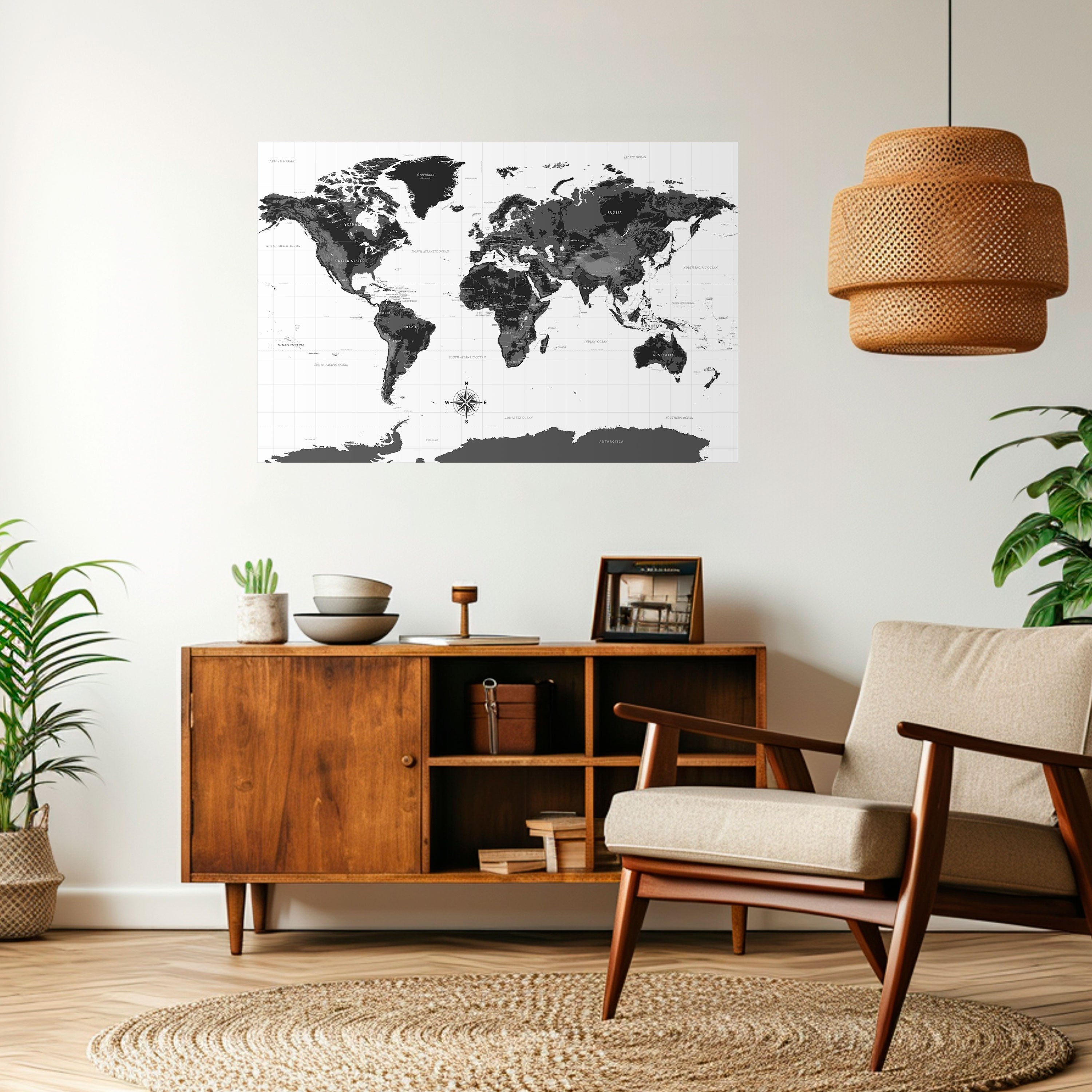 GLOBAL SHADOWS Naklejka/Plakat poziomy