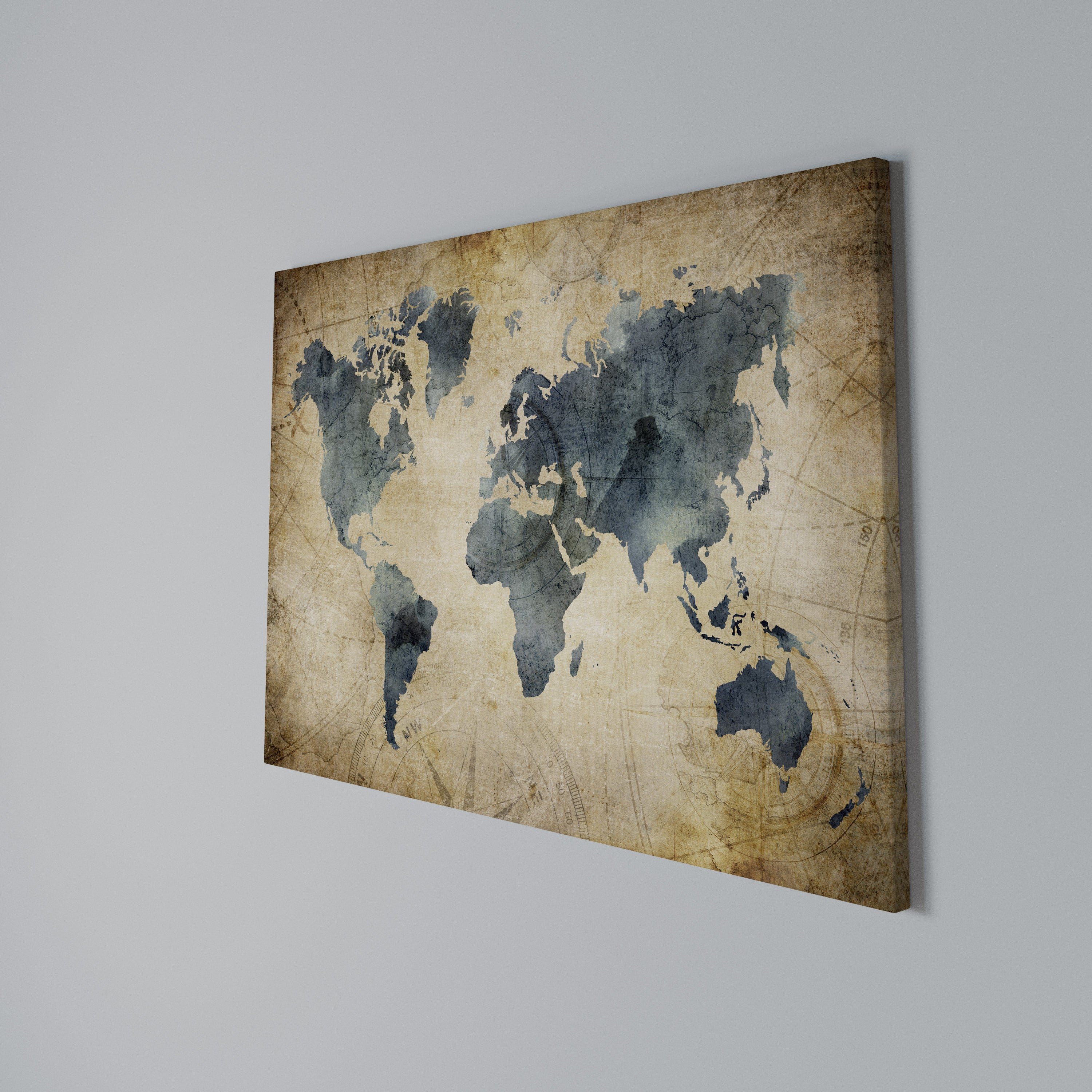 VINTAGE WORLDVIEW Poziomy obraz na płótnie