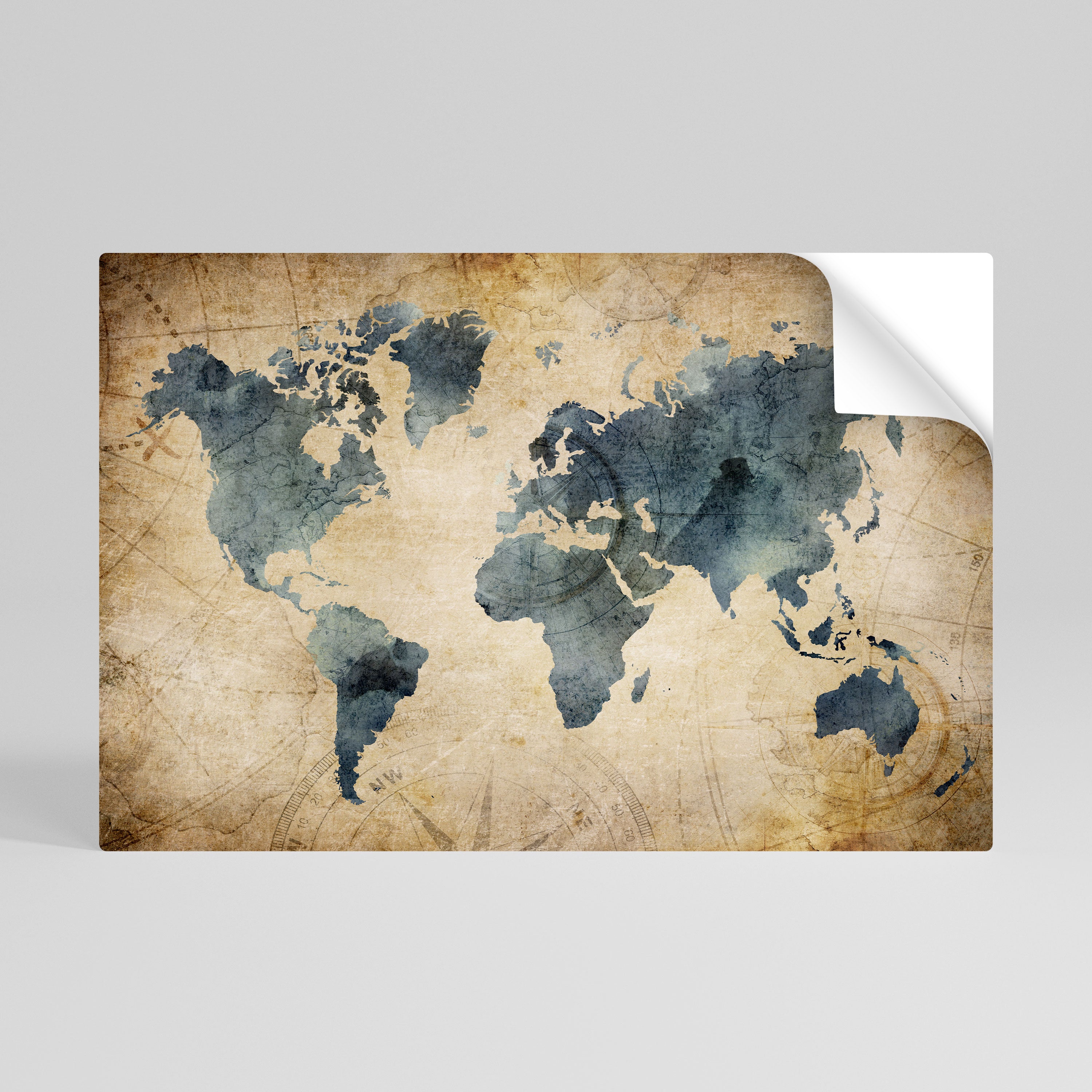 VINTAGE WORLDVIEW Naklejka/Plakat poziomy