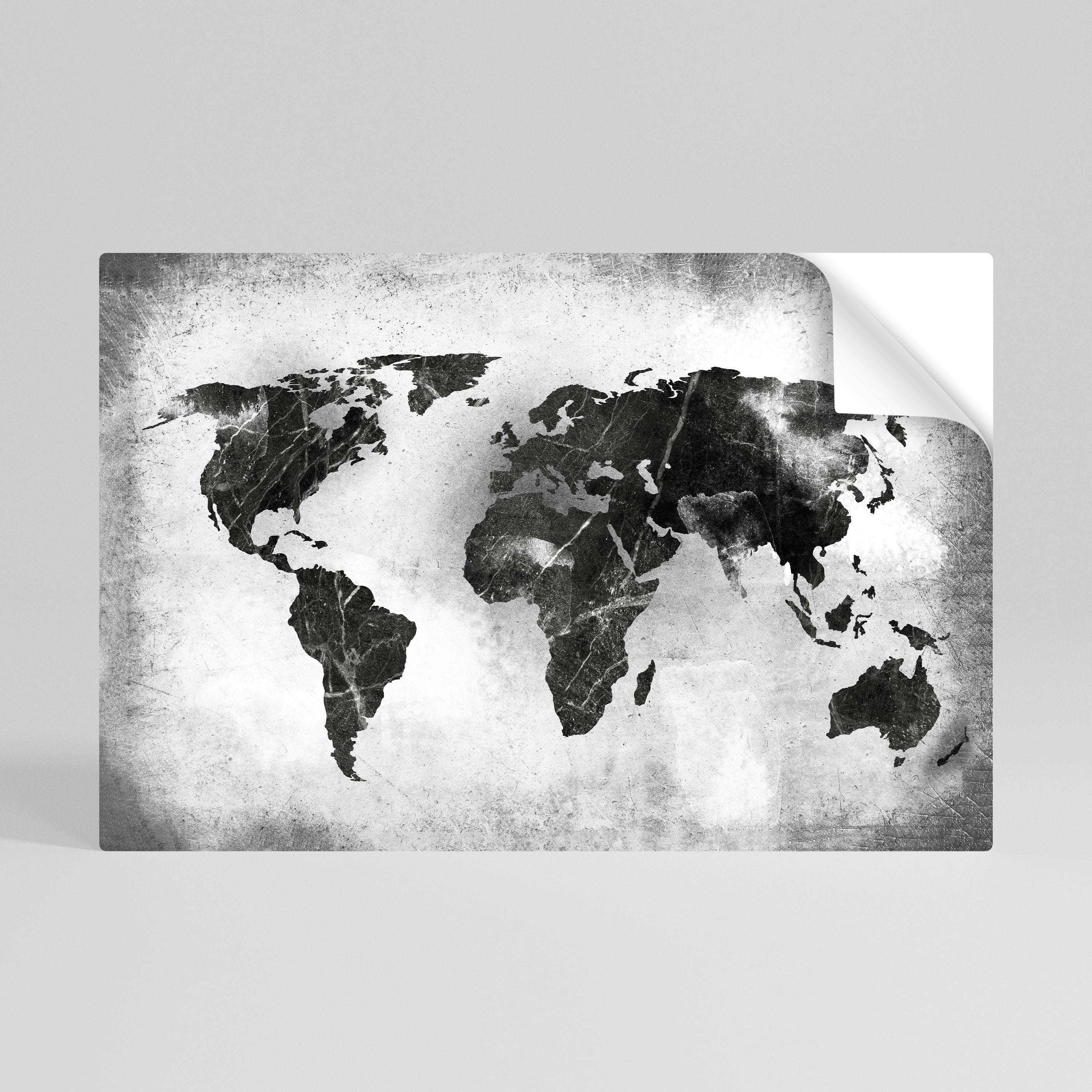 SHADOWED CONTINENTS Naklejka/Plakat poziomy