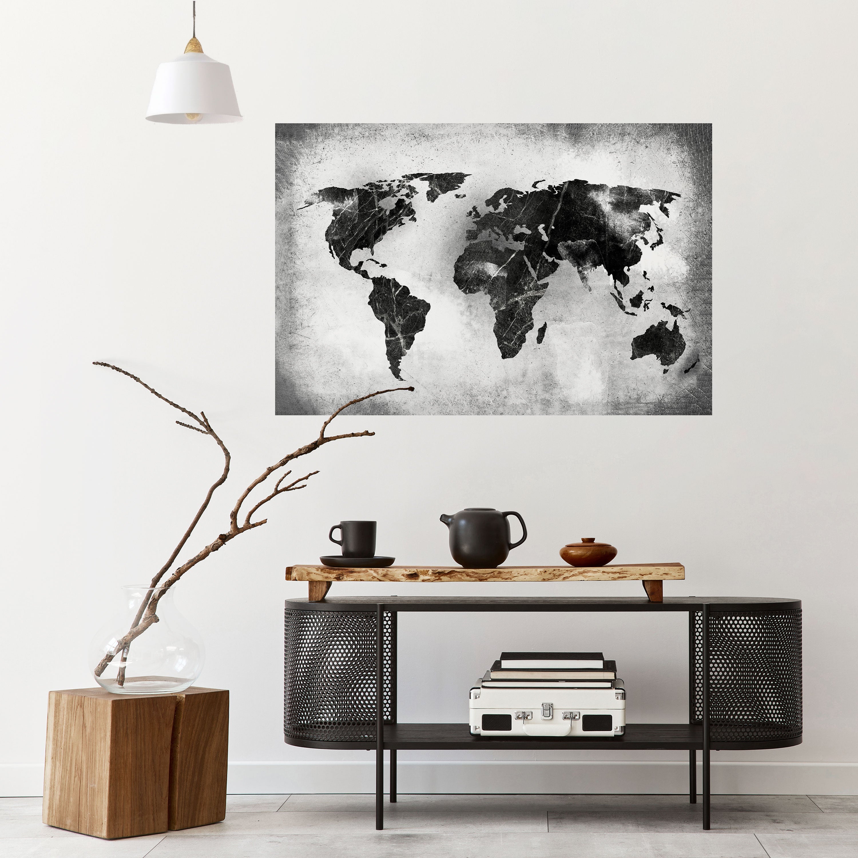 SHADOWED CONTINENTS Naklejka/Plakat poziomy