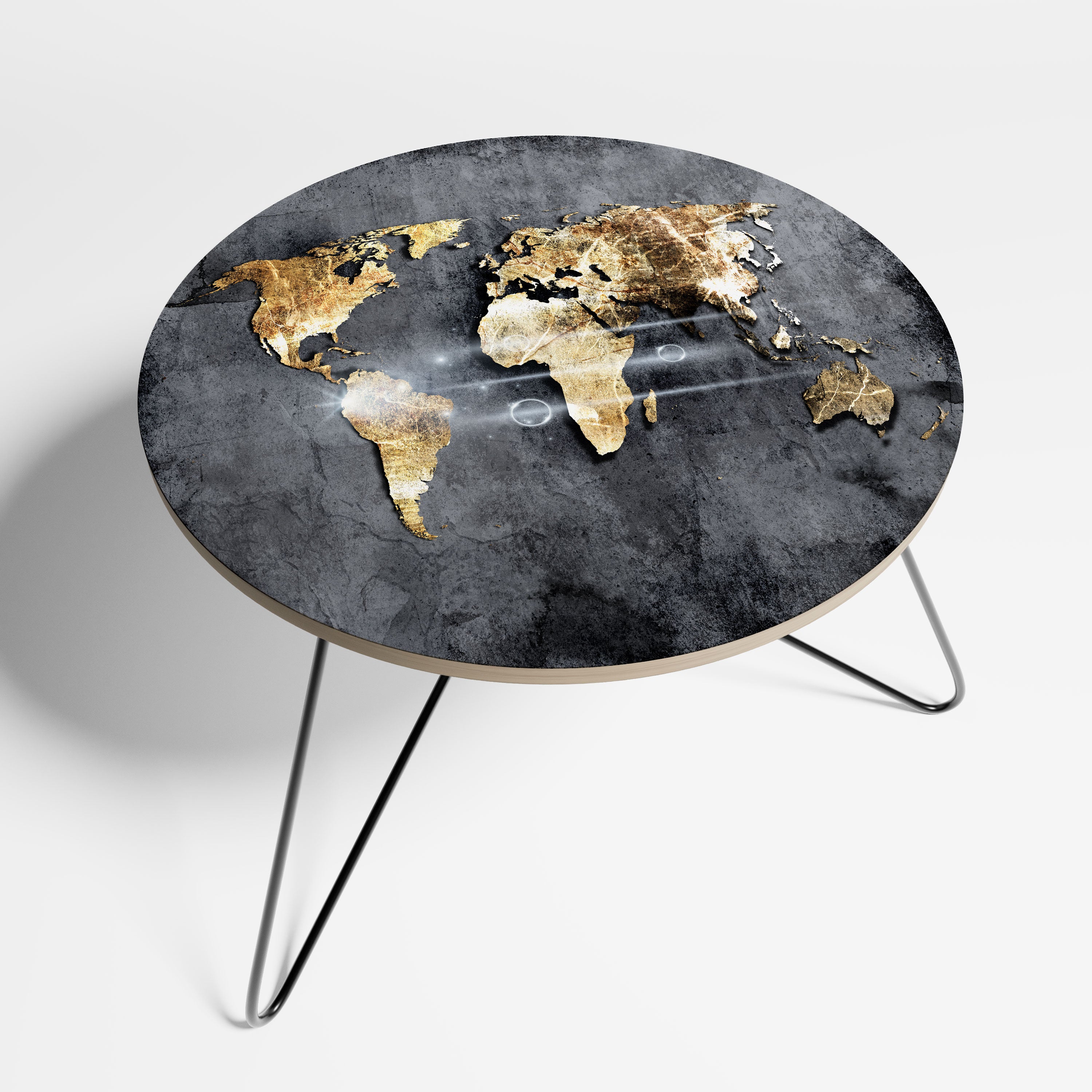 SHIMMERING EARTH MAP Stolik kawowy duży