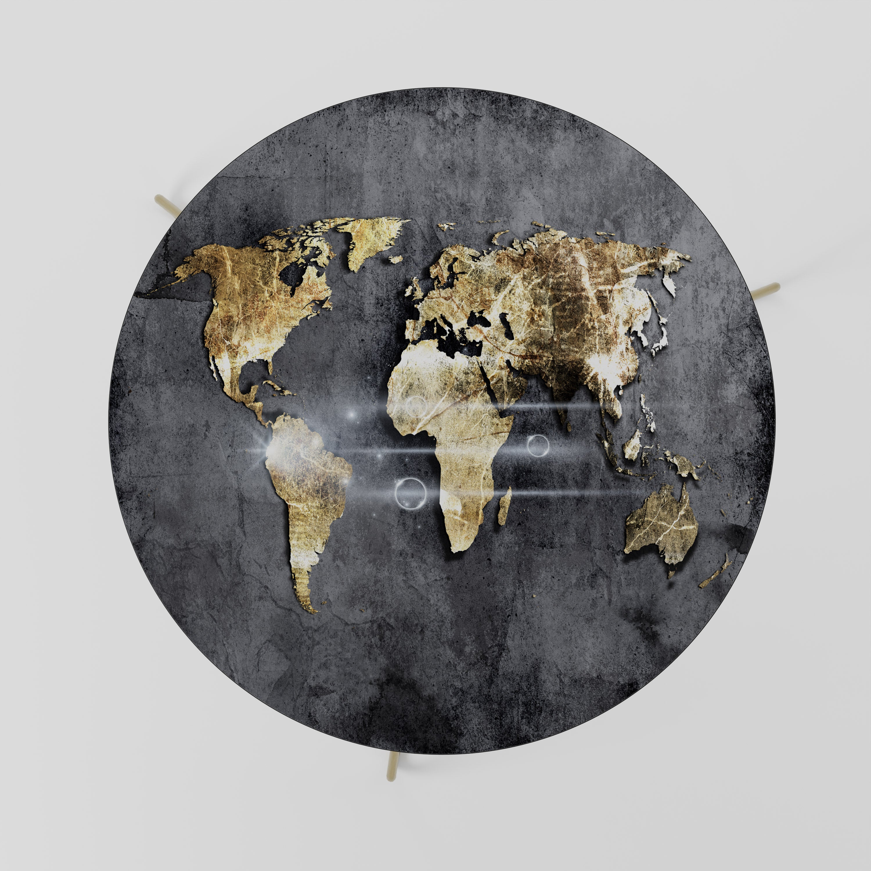 SHIMMERING EARTH MAP Stolik kawowy duży