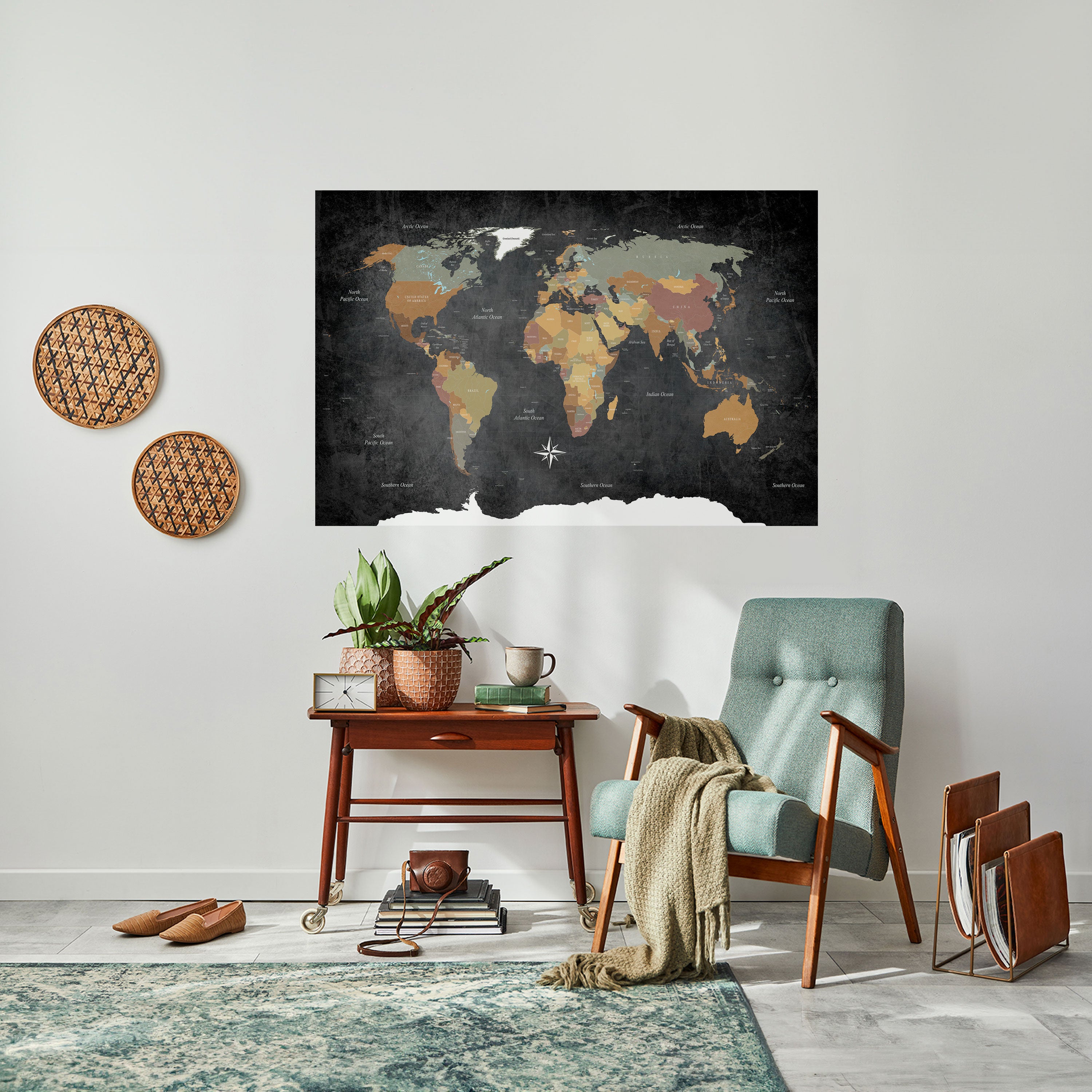 CONTINENTS OF CREATIVITY Naklejka/Plakat poziomy