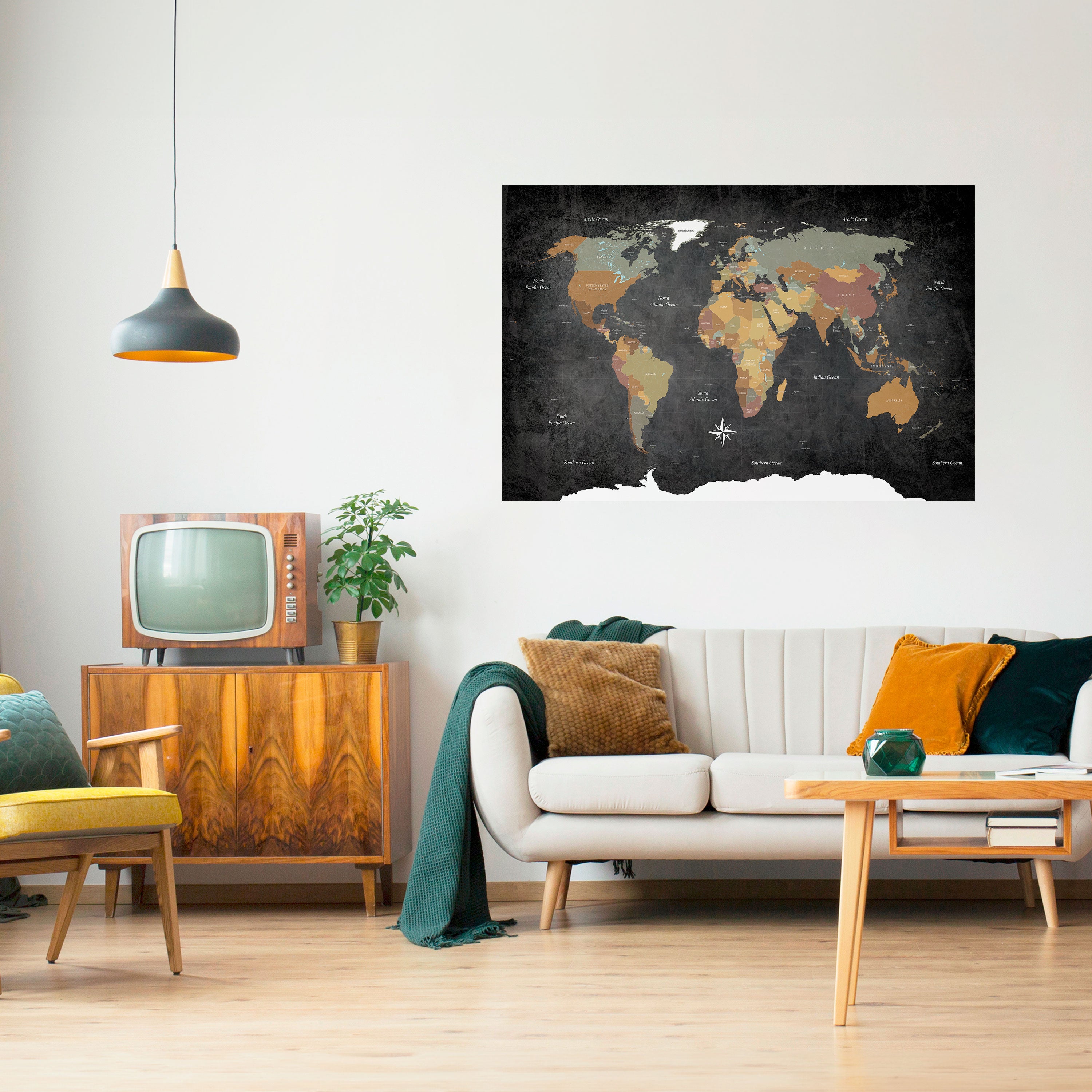 CONTINENTS OF CREATIVITY Naklejka/Plakat poziomy