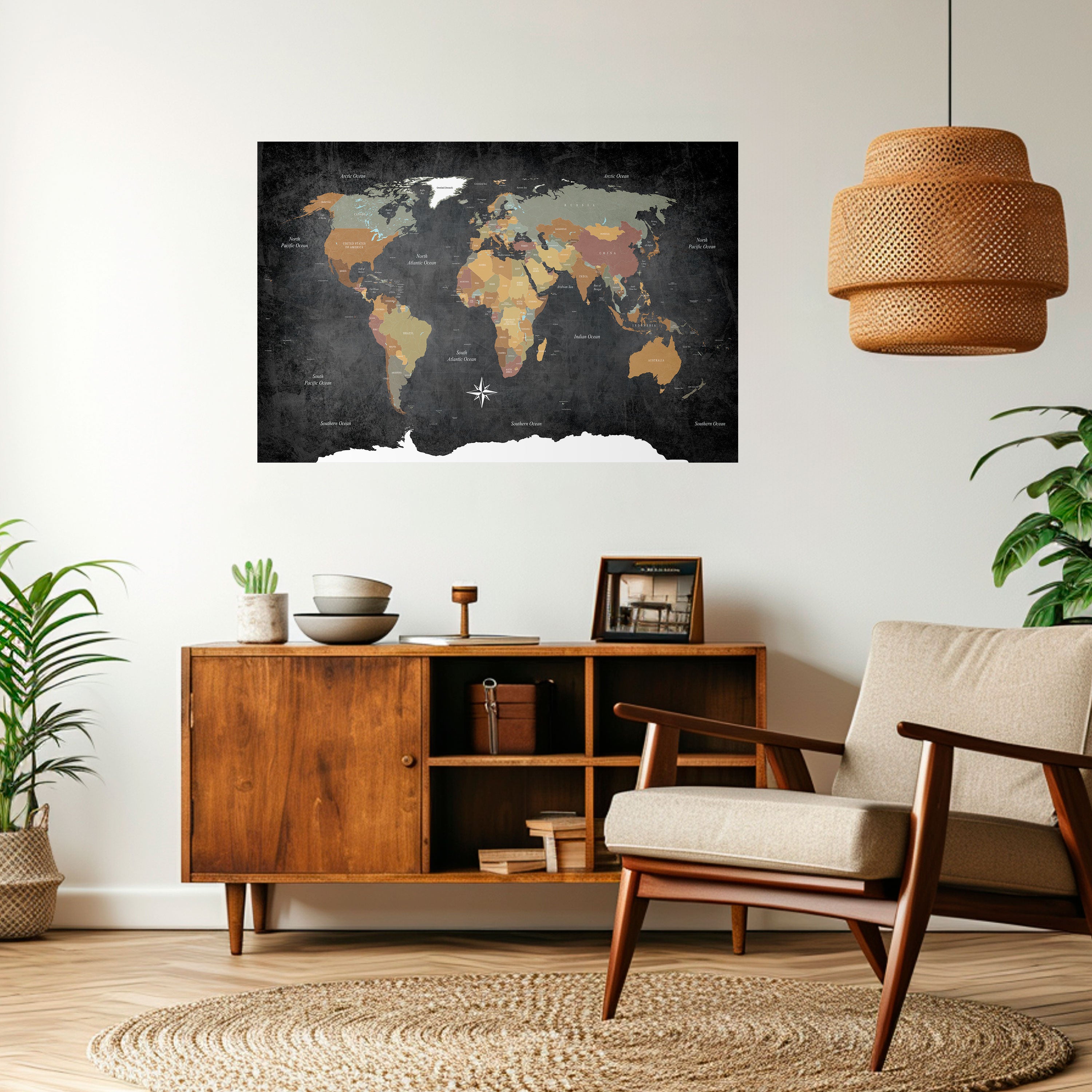 CONTINENTS OF CREATIVITY Naklejka/Plakat poziomy
