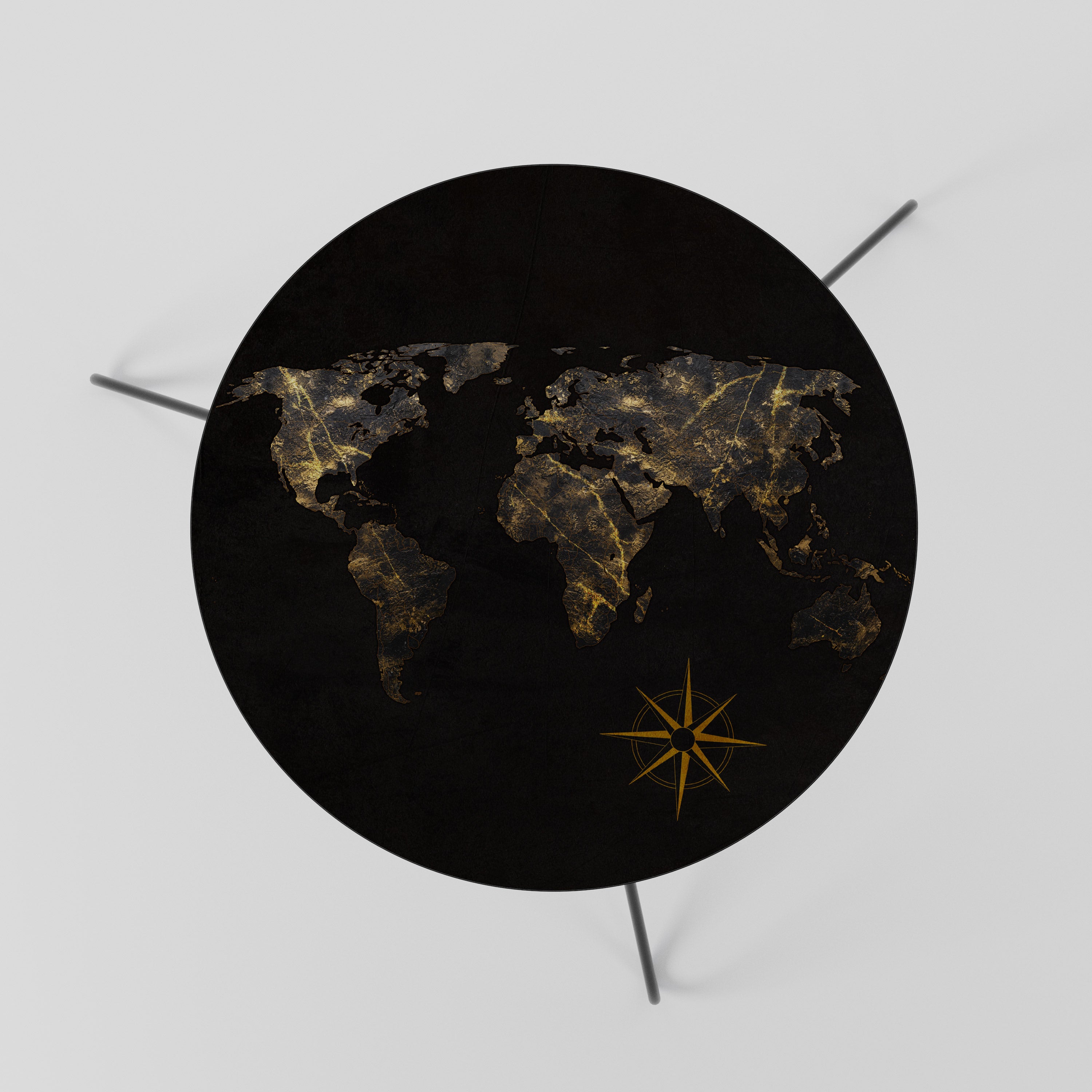 GOLDEN GEOGRAPHY Stolik kawowy mały
