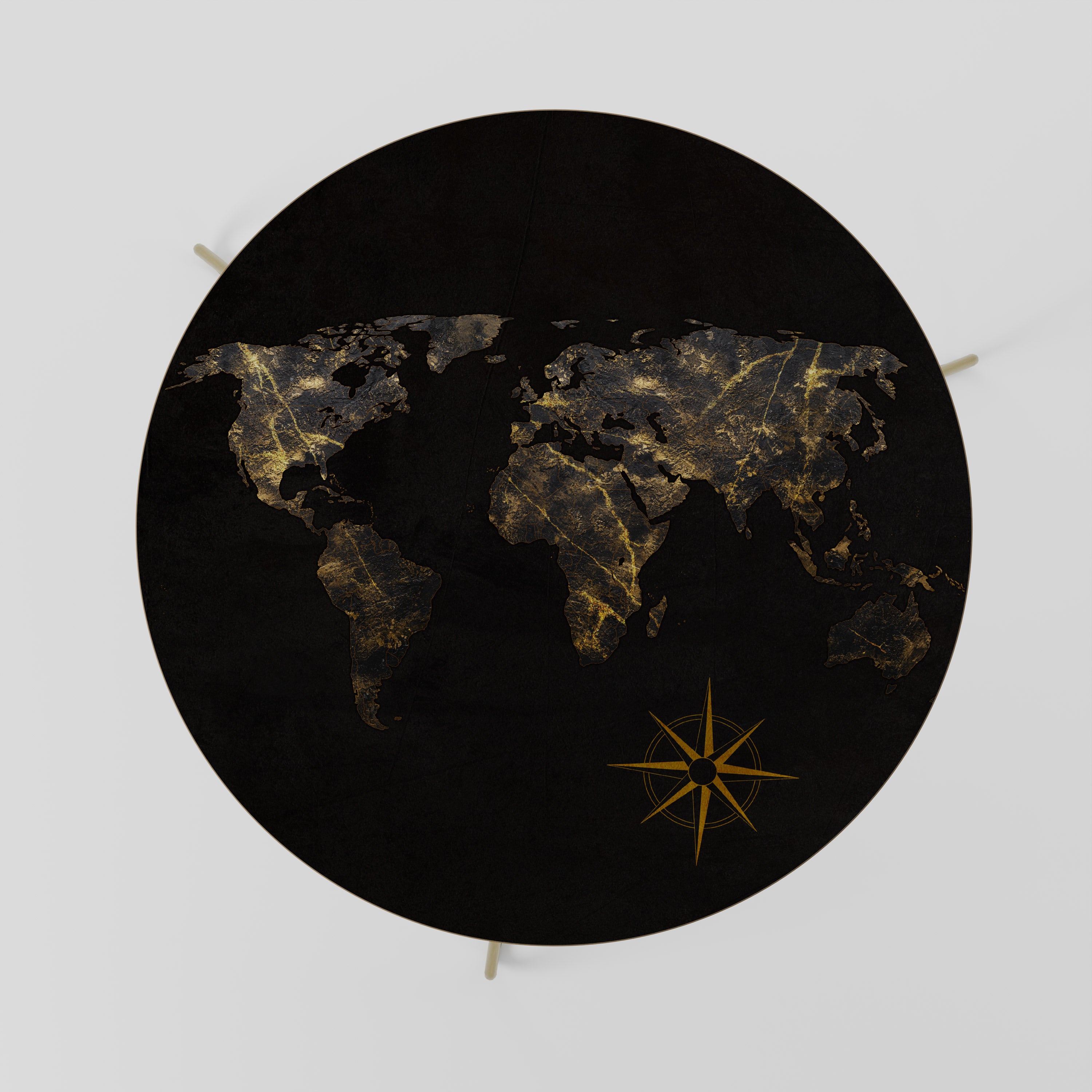 GOLDEN GEOGRAPHY Stolik kawowy duży