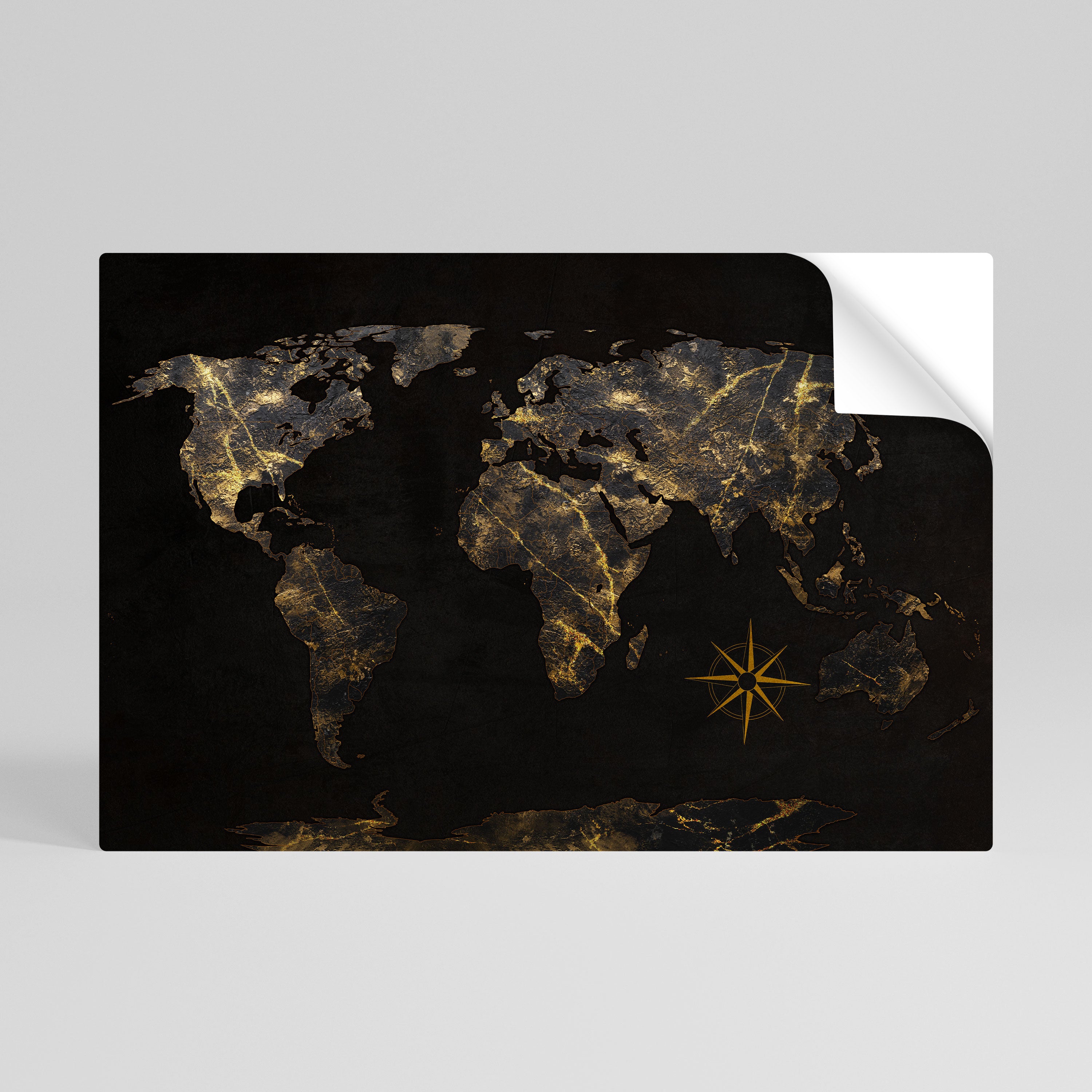 GOLDEN GEOGRAPHY Naklejka/Plakat poziomy