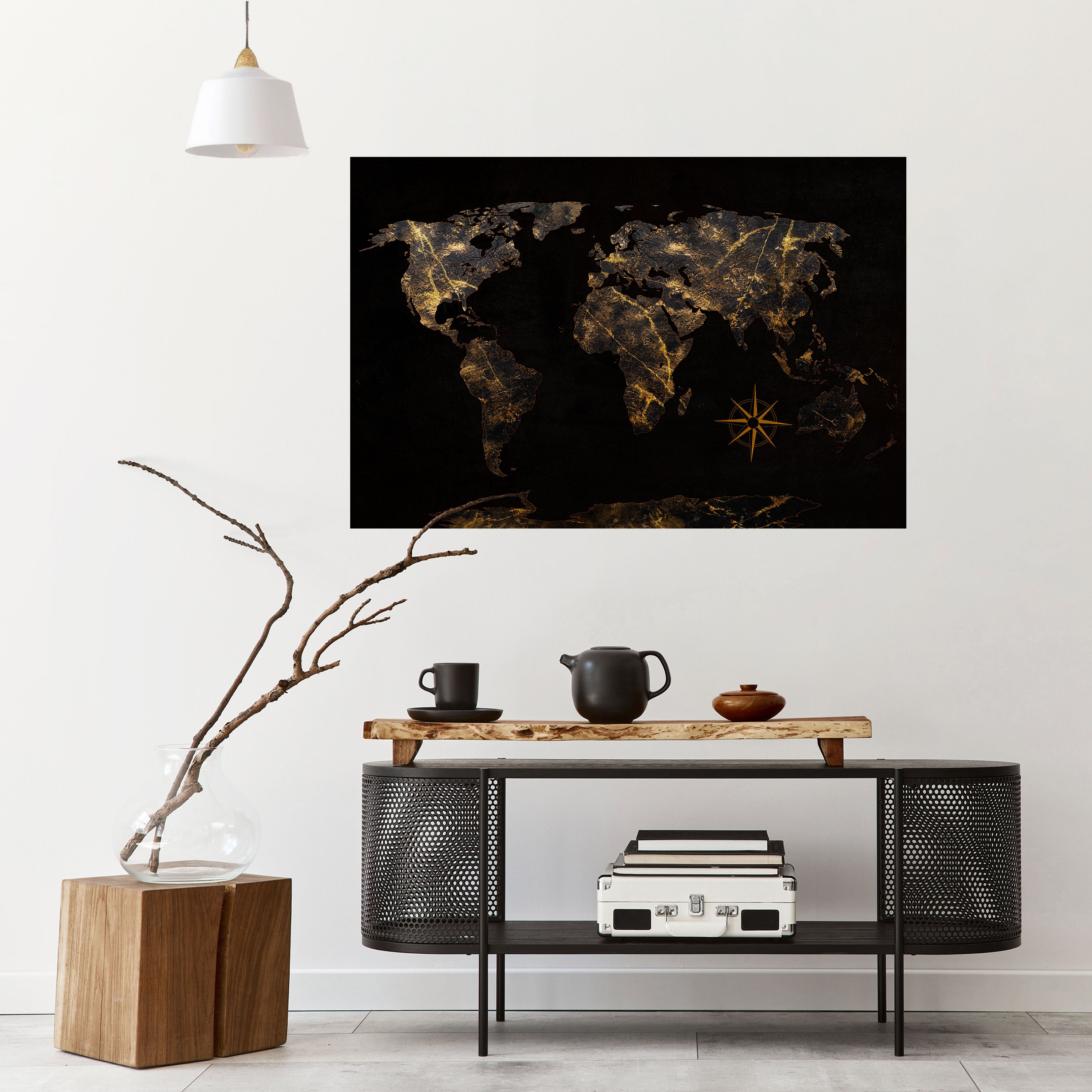 GOLDEN GEOGRAPHY Naklejka/Plakat poziomy
