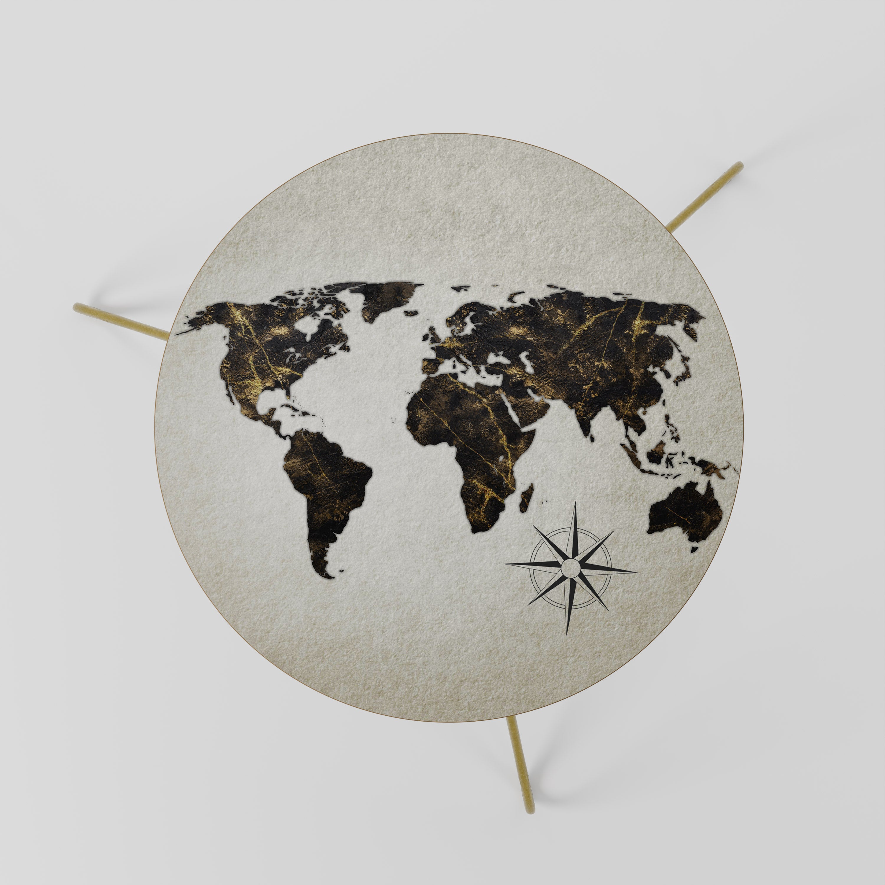 GOLDEN LINES GLOBE Stolik kawowy mały