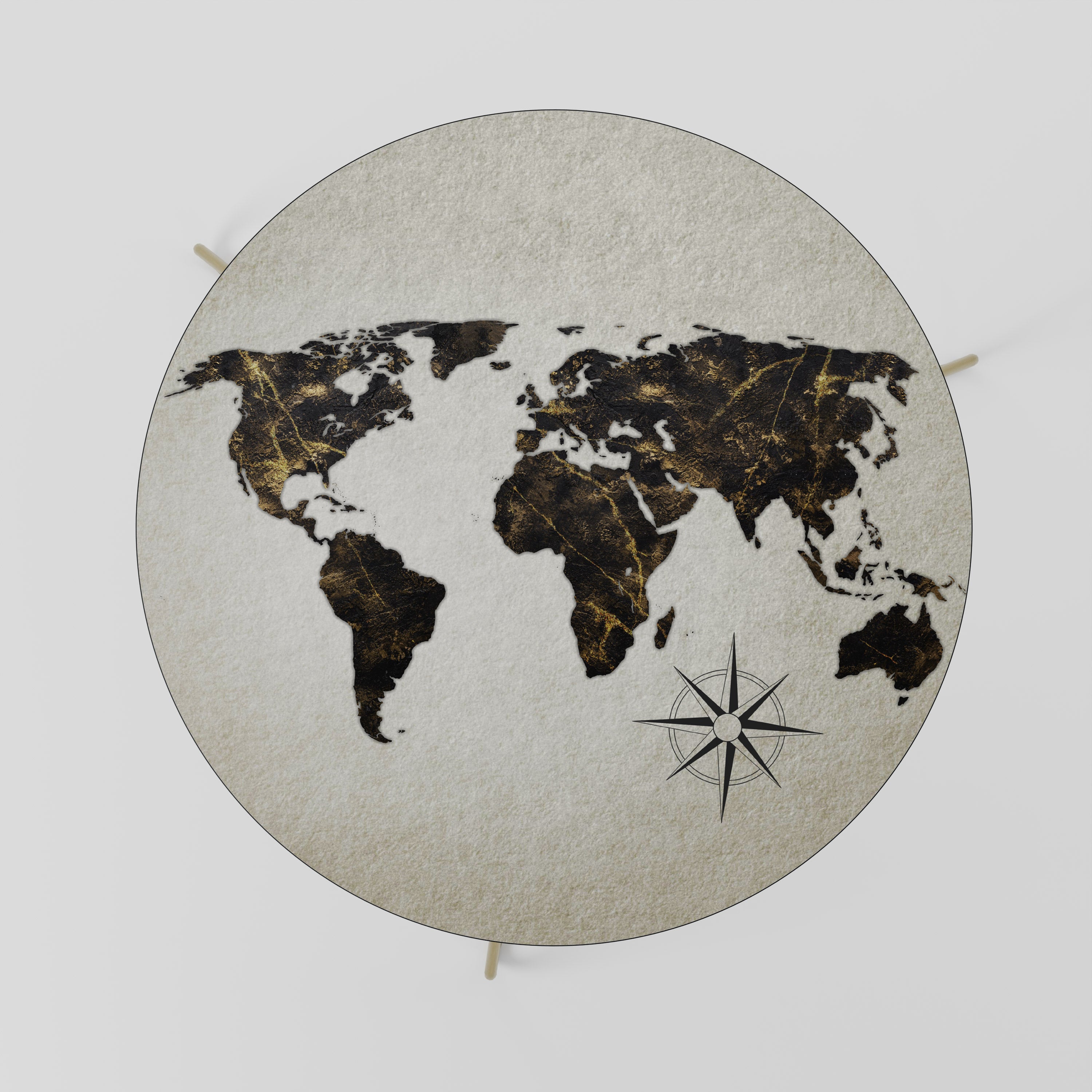 GOLDEN LINES GLOBE Stolik kawowy duży