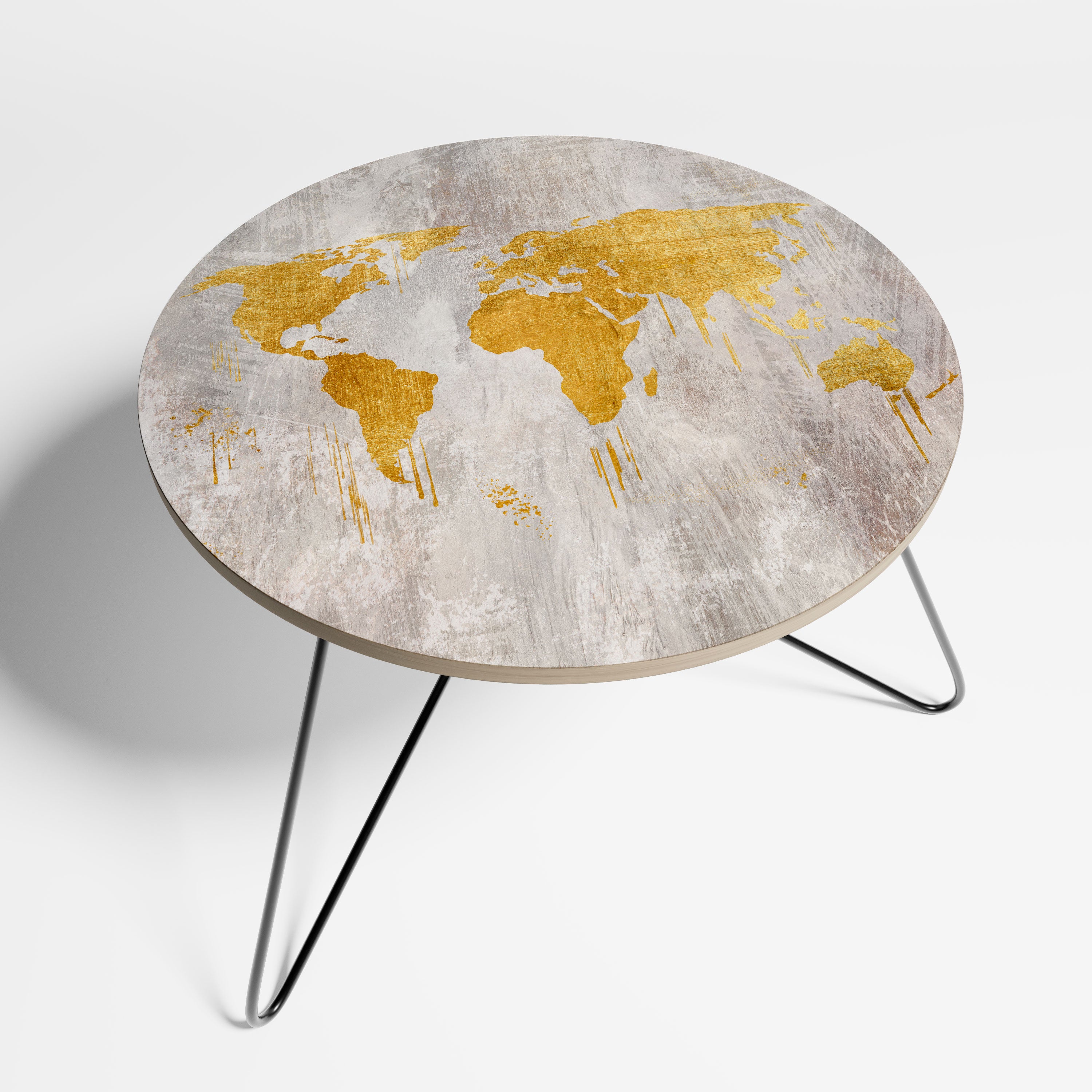 METALLIC WORLDVIEW MAP Stolik kawowy duży
