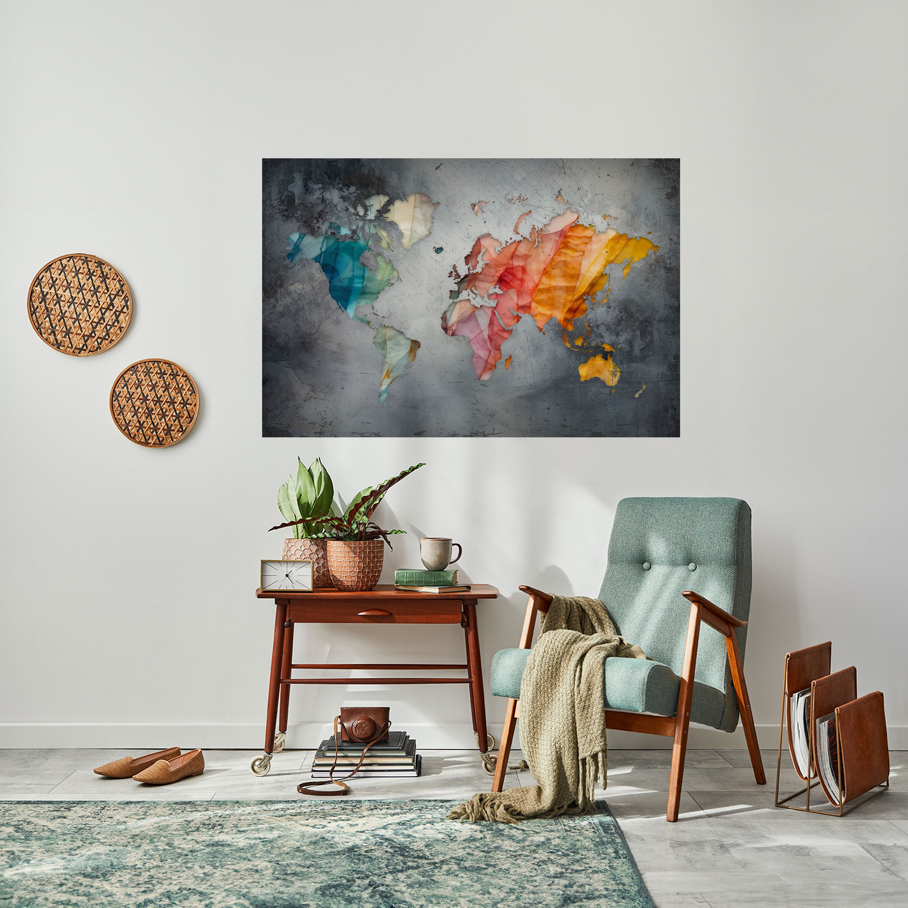 HARMONIOUS EARTH TONES Naklejka/Plakat poziomy