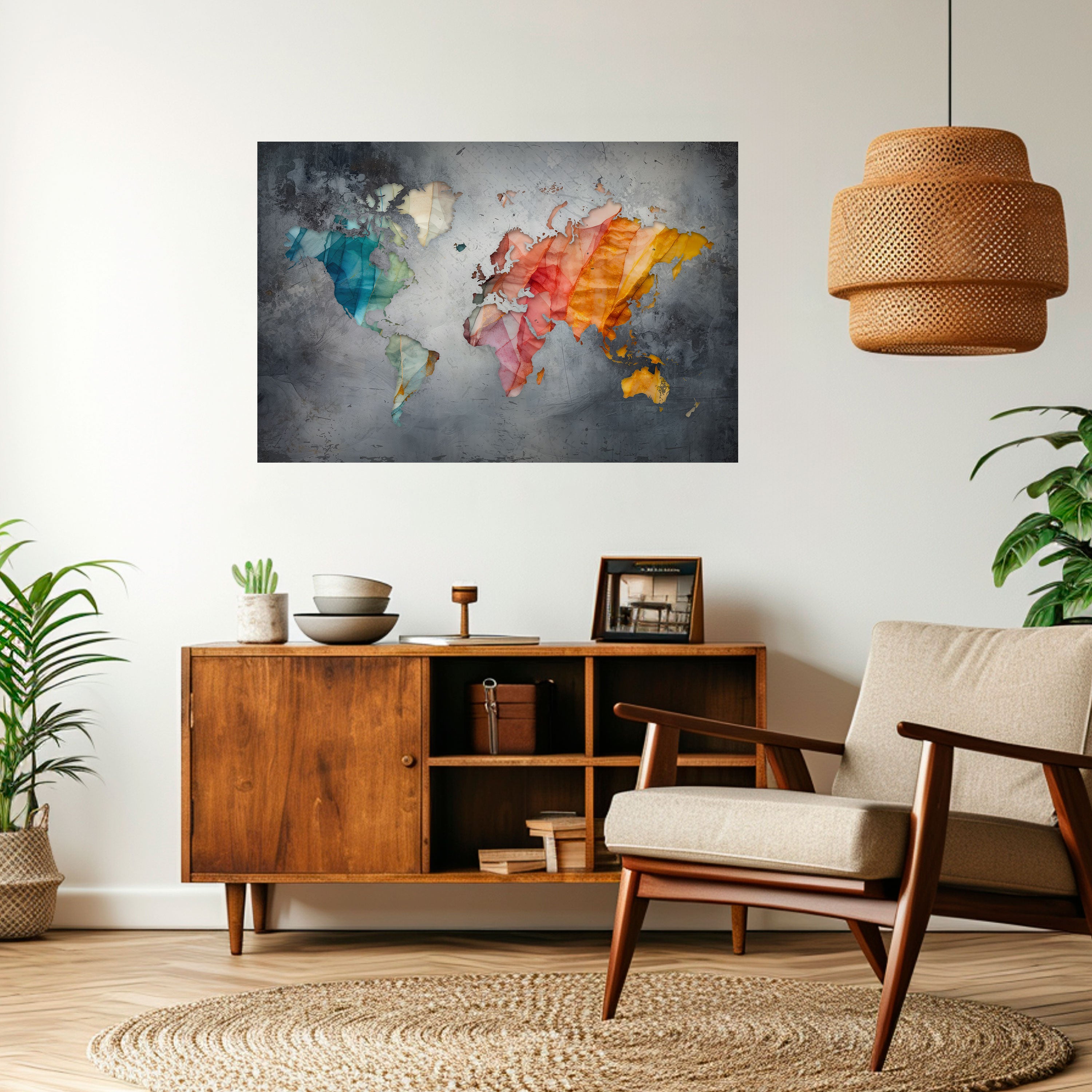 HARMONIOUS EARTH TONES Naklejka/Plakat poziomy