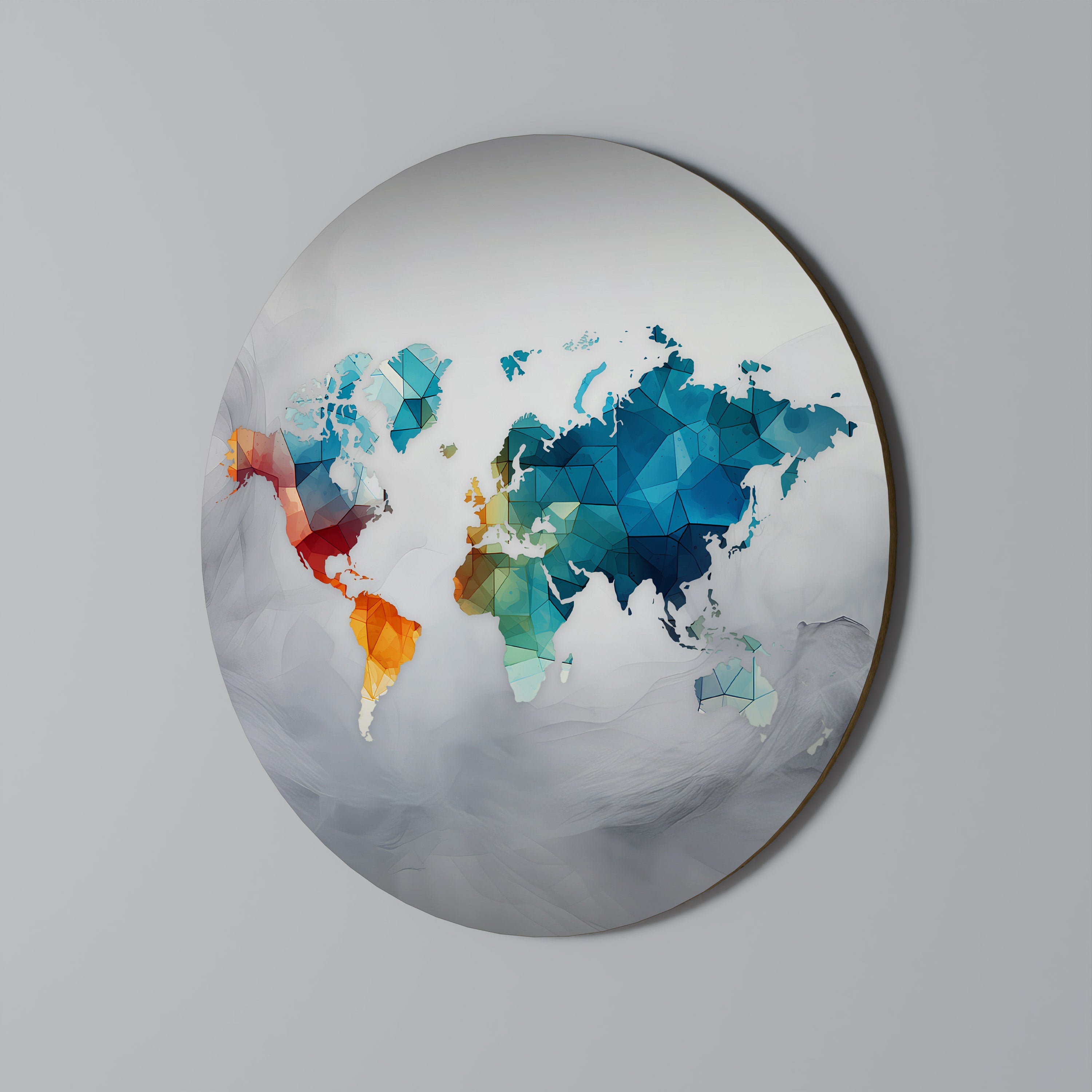 FACETED WORLDVIEW Obraz okrągły