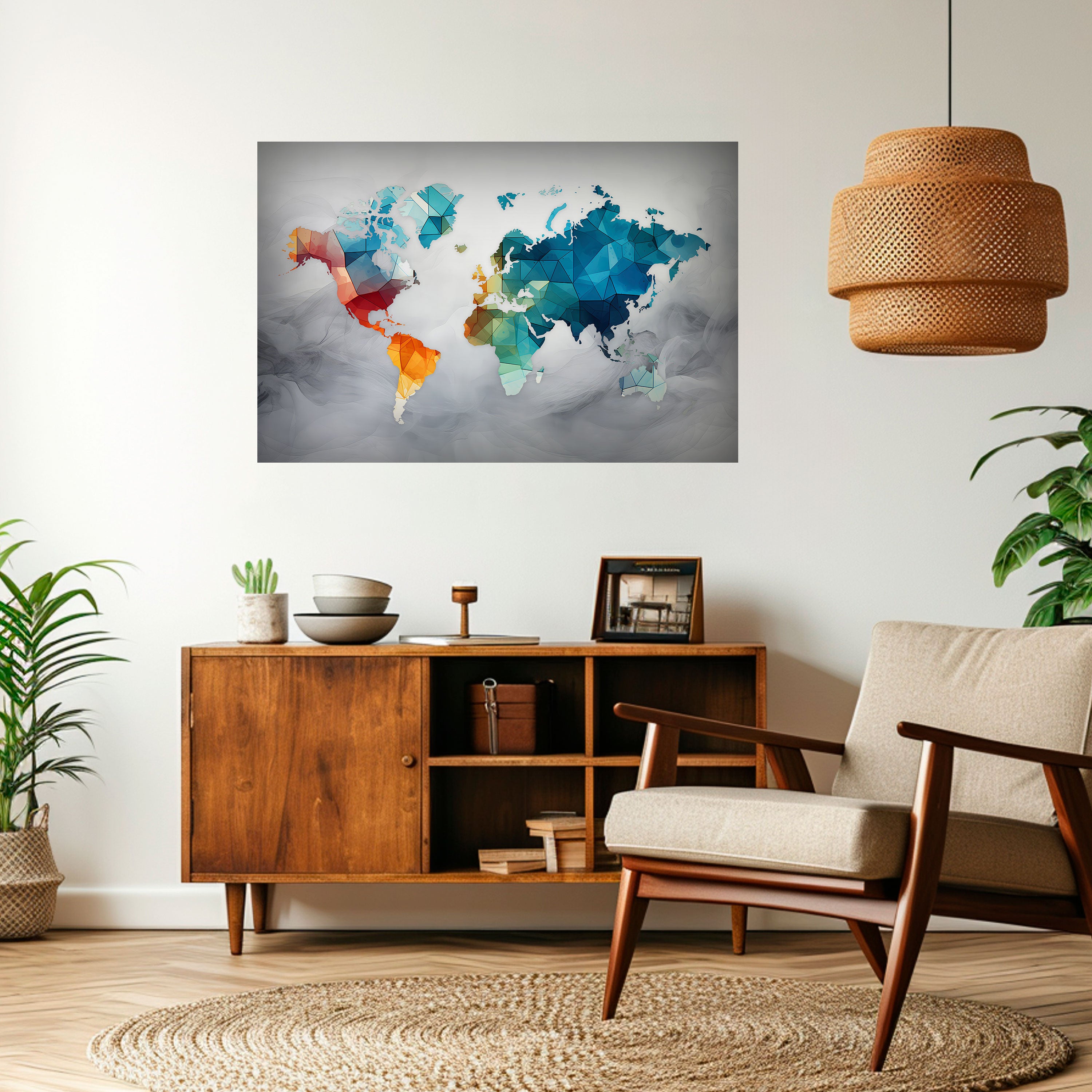 FACETED WORLDVIEW Naklejka/Plakat poziomy
