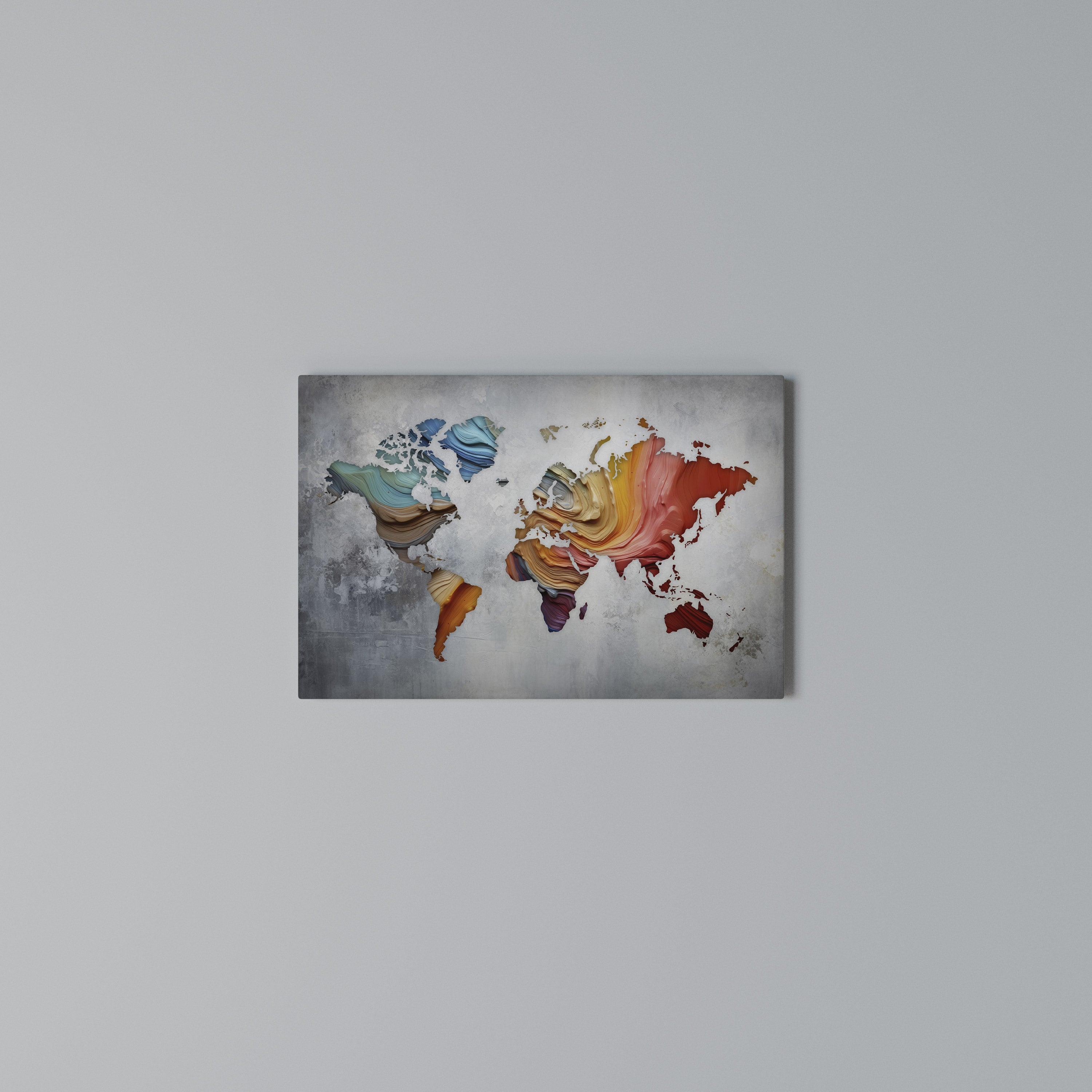 PAINTED CONTINENTS Poziomy obraz na płótnie
