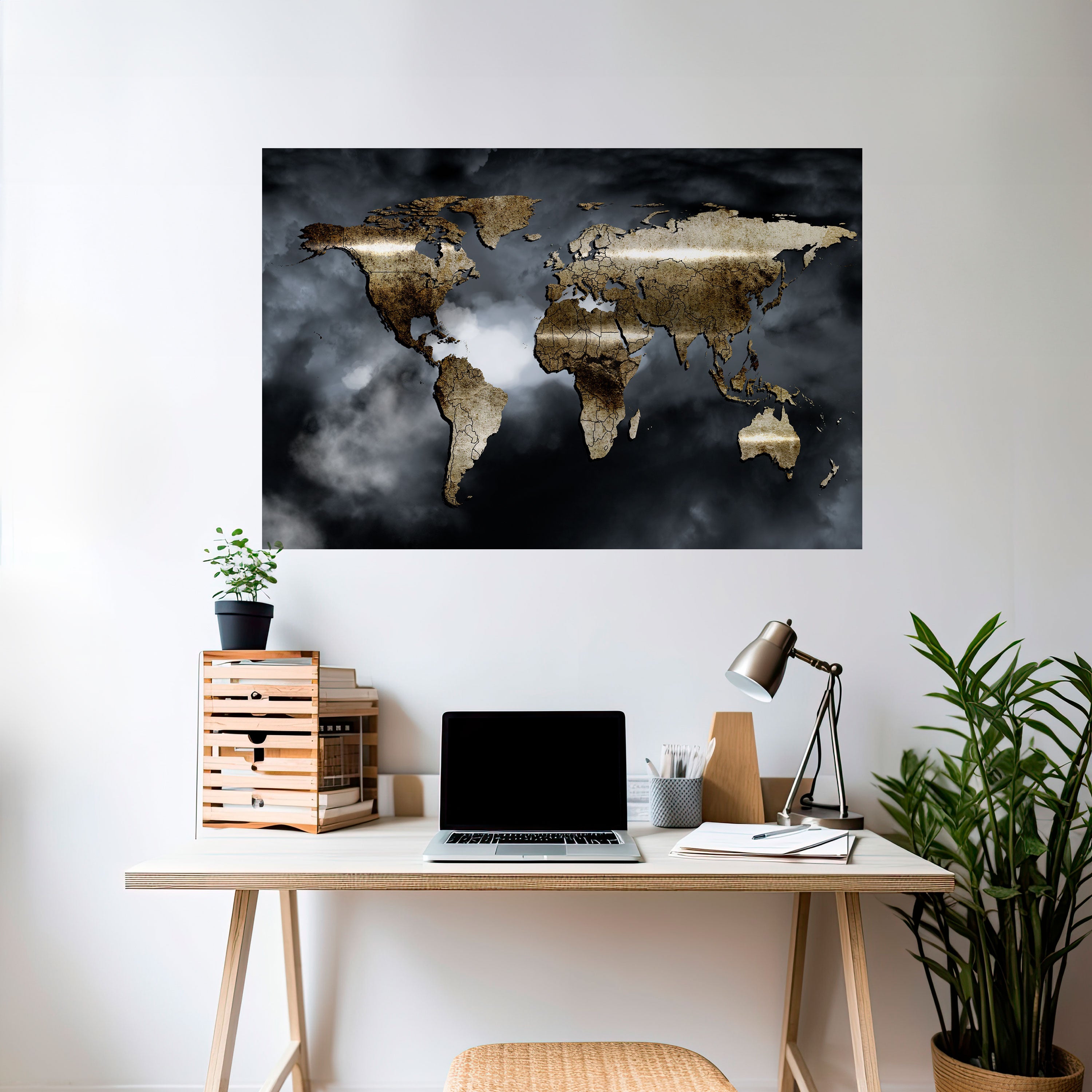 GOLDEN EARTH REVERIE Naklejka/Plakat poziomy