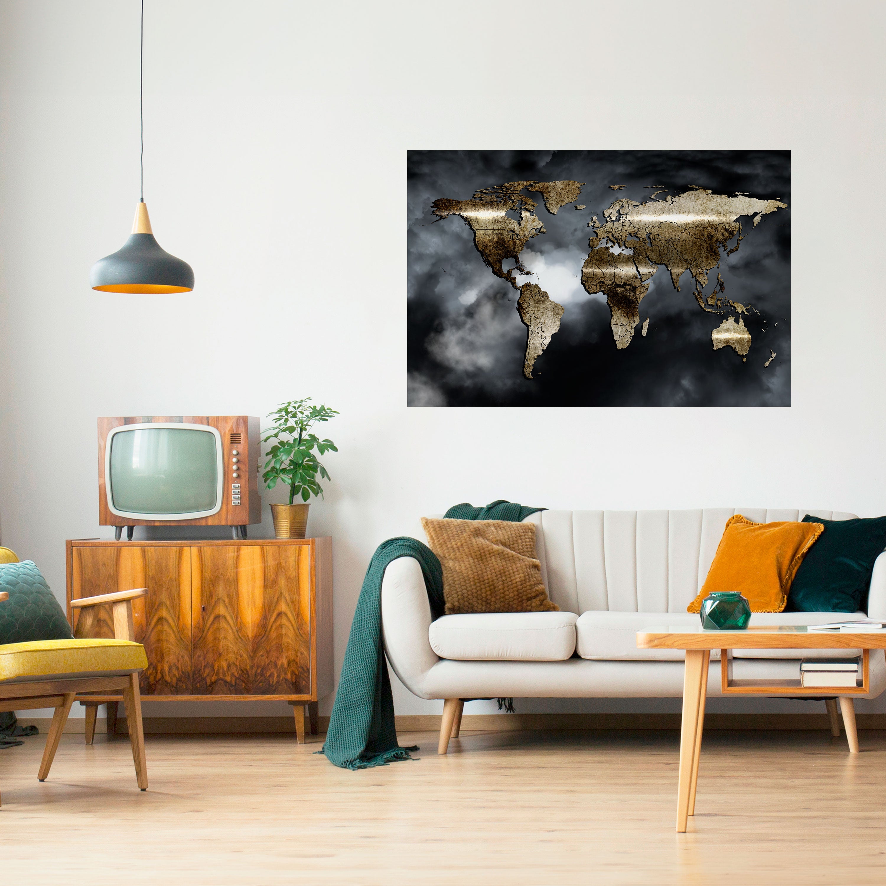 GOLDEN EARTH REVERIE Naklejka/Plakat poziomy