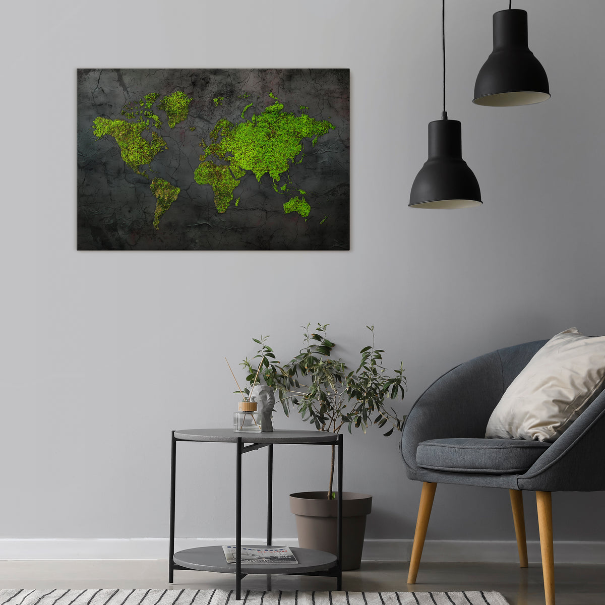GREENER LANDS EMBRACED Poziomy obraz na płótnie