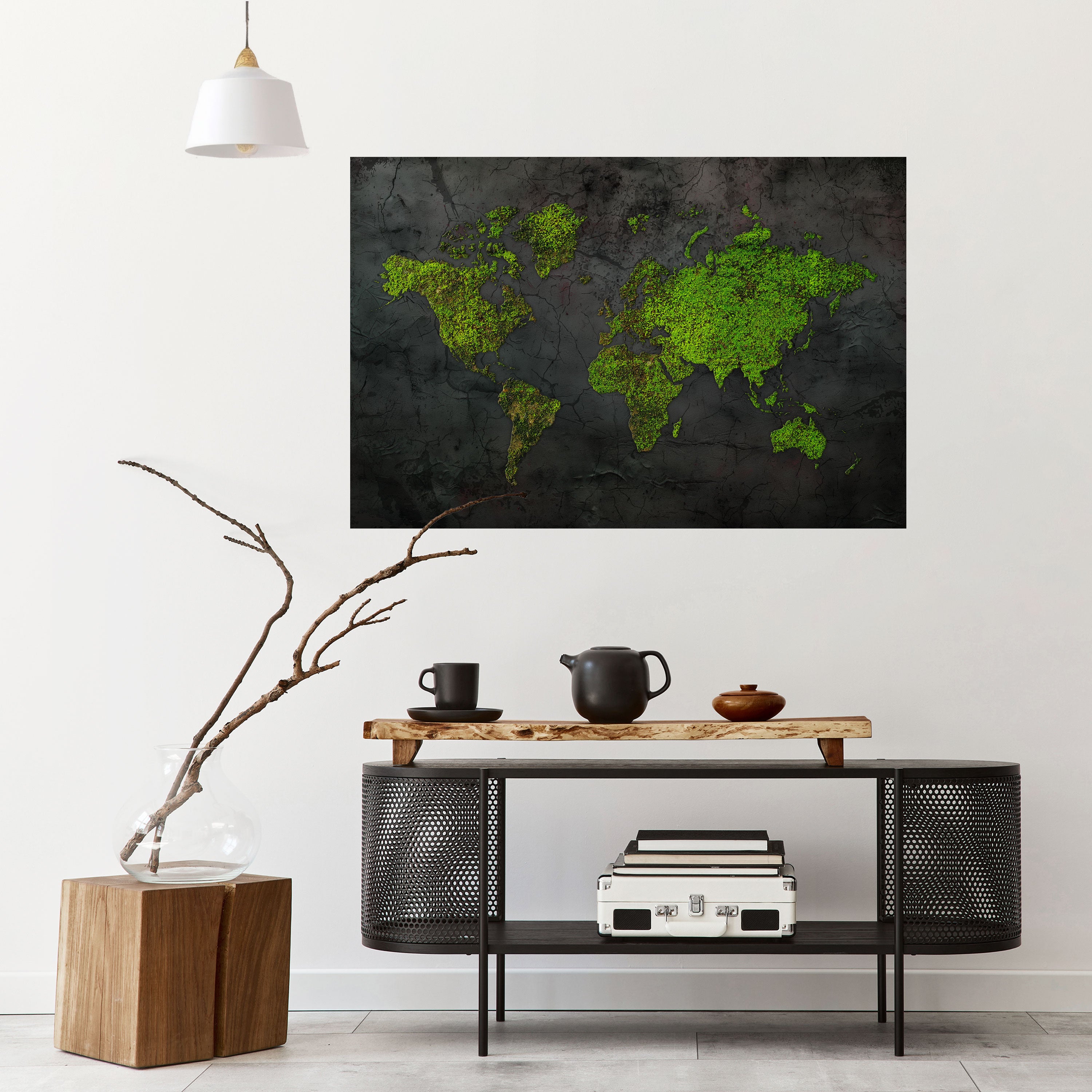 GREENER LANDS EMBRACED Naklejka/Plakat poziomy