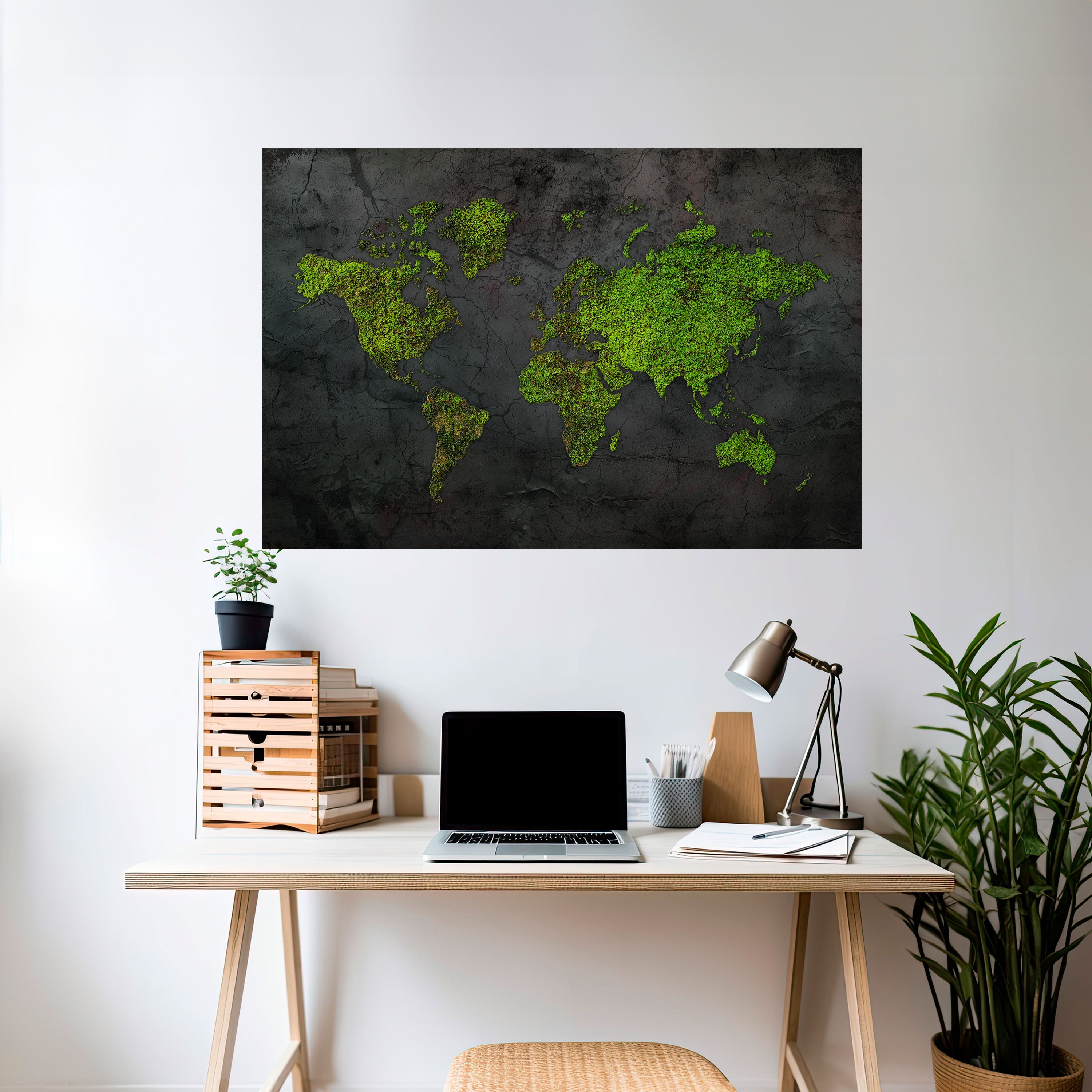 GREENER LANDS EMBRACED Naklejka/Plakat poziomy