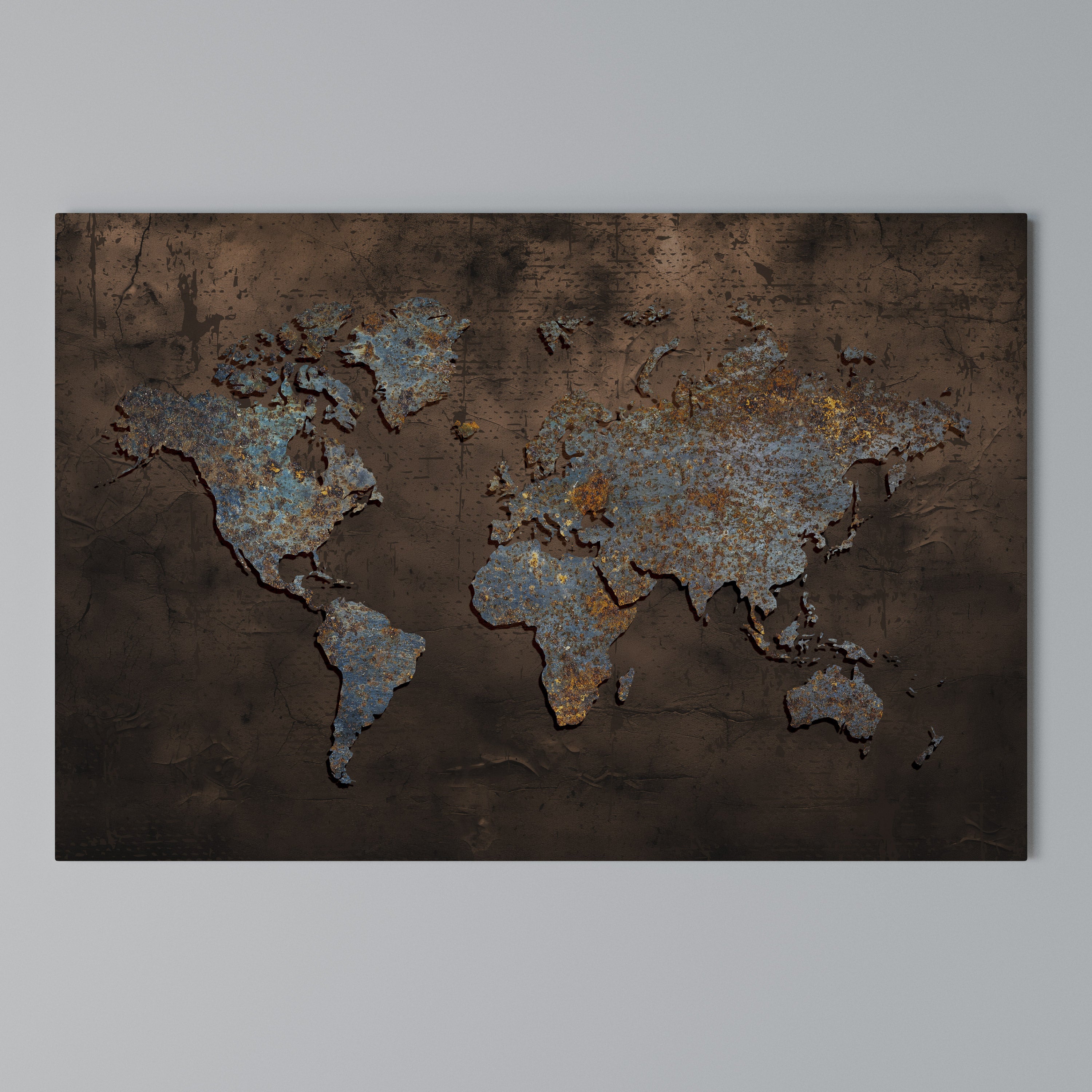 METALLIC MAP OF MEMORIES Poziomy obraz na płótnie